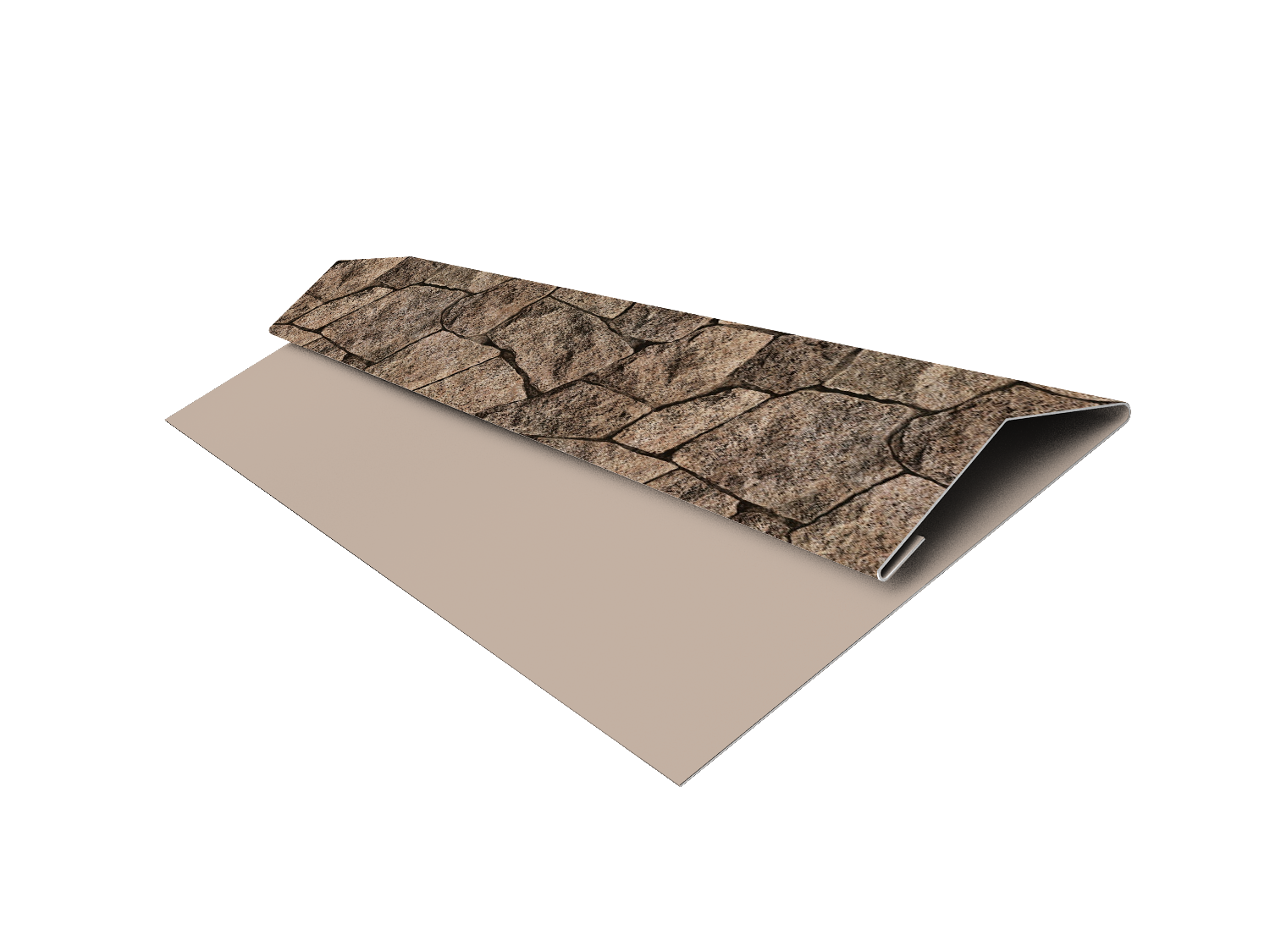 Планка стартово-финишная Экобрус Grand Line 0,45 Print Elite King Stone TwinColor (3м)