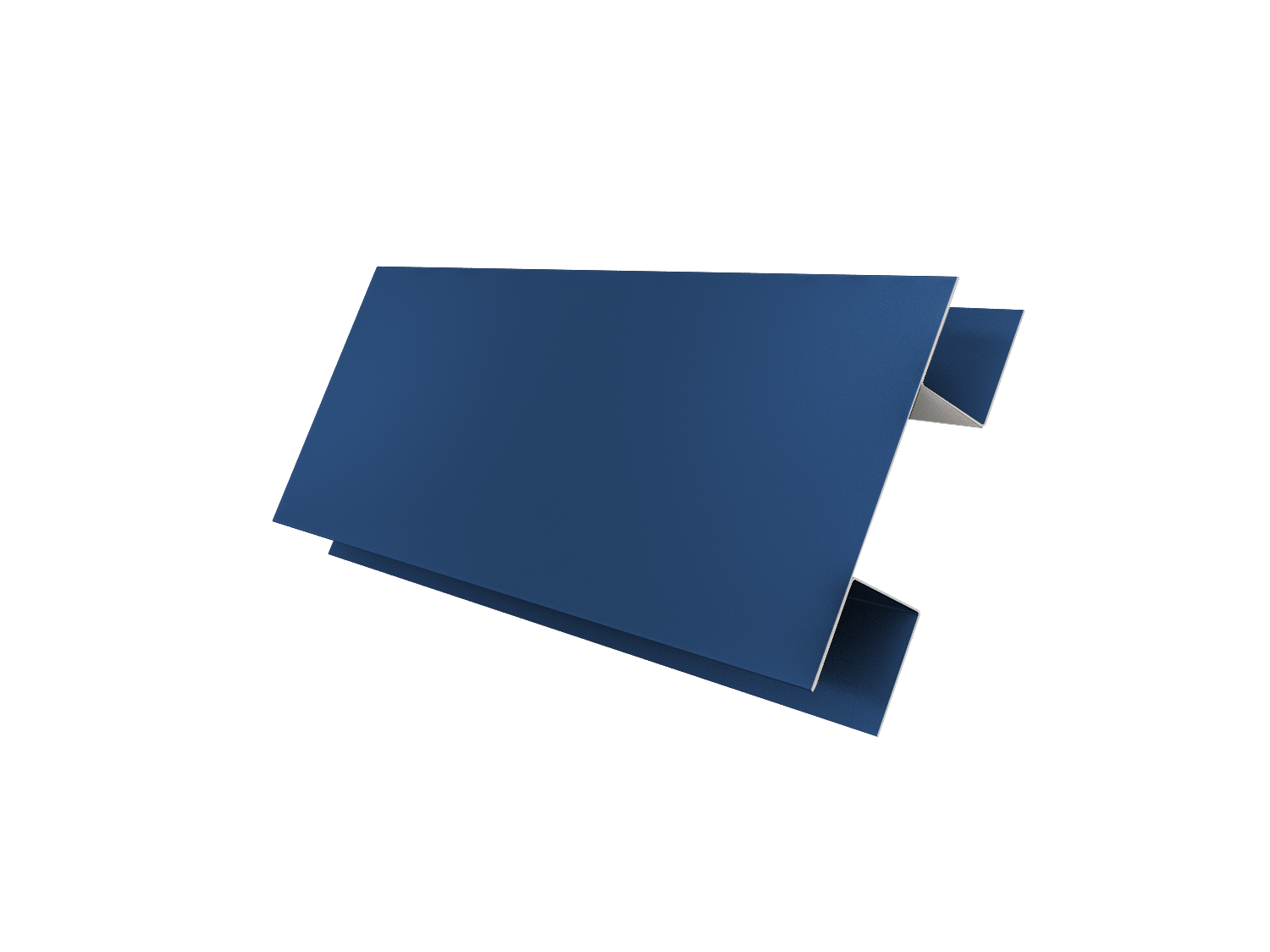 Планка H-образная стыковочная сложная 0,45 PE lite с пленкой RAL 5005 сигнальный синий (2м)