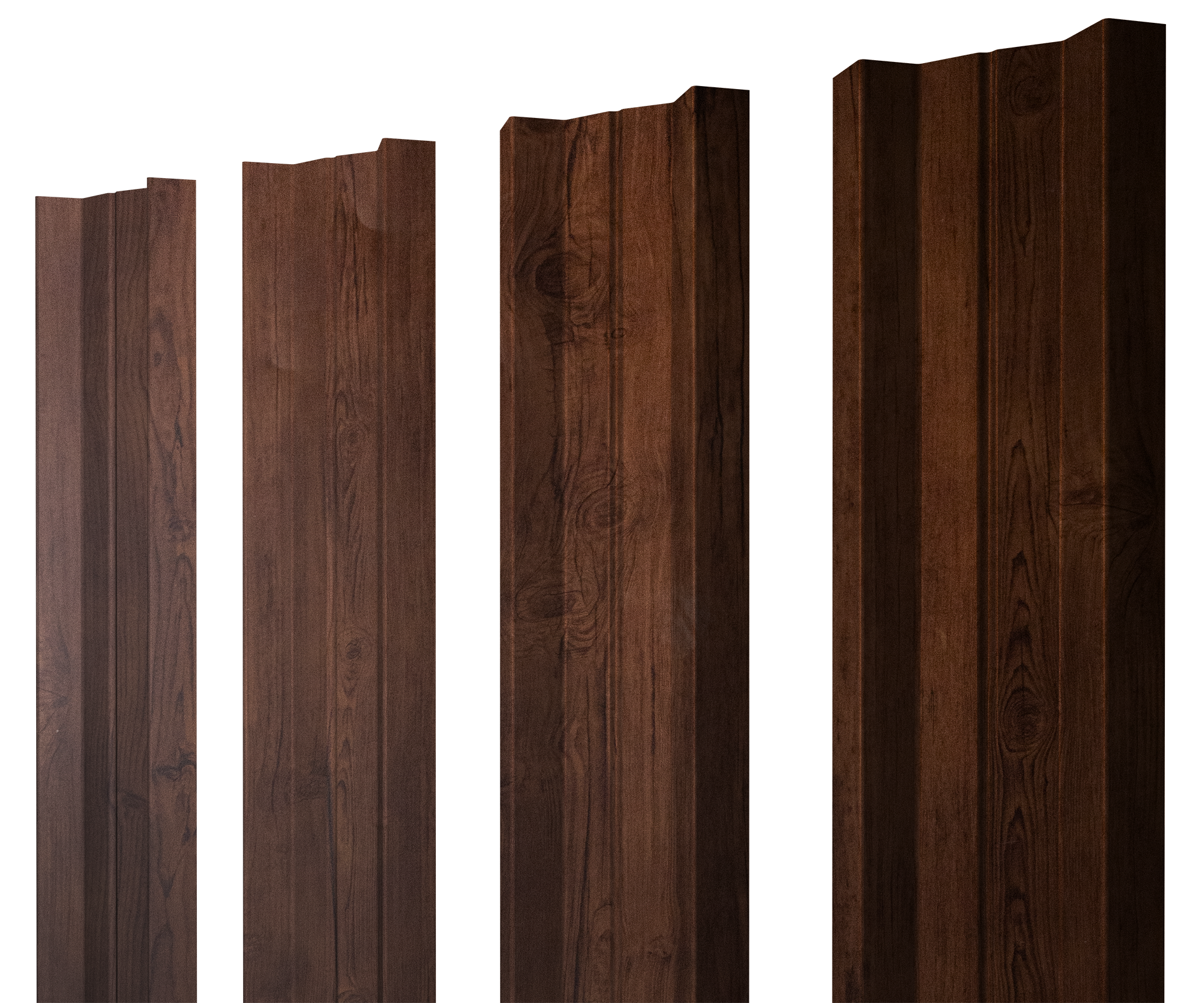 Штакетник М-образный А с прямым резом 0,45 Print Premium Cherry Wood Fresh TwinColor