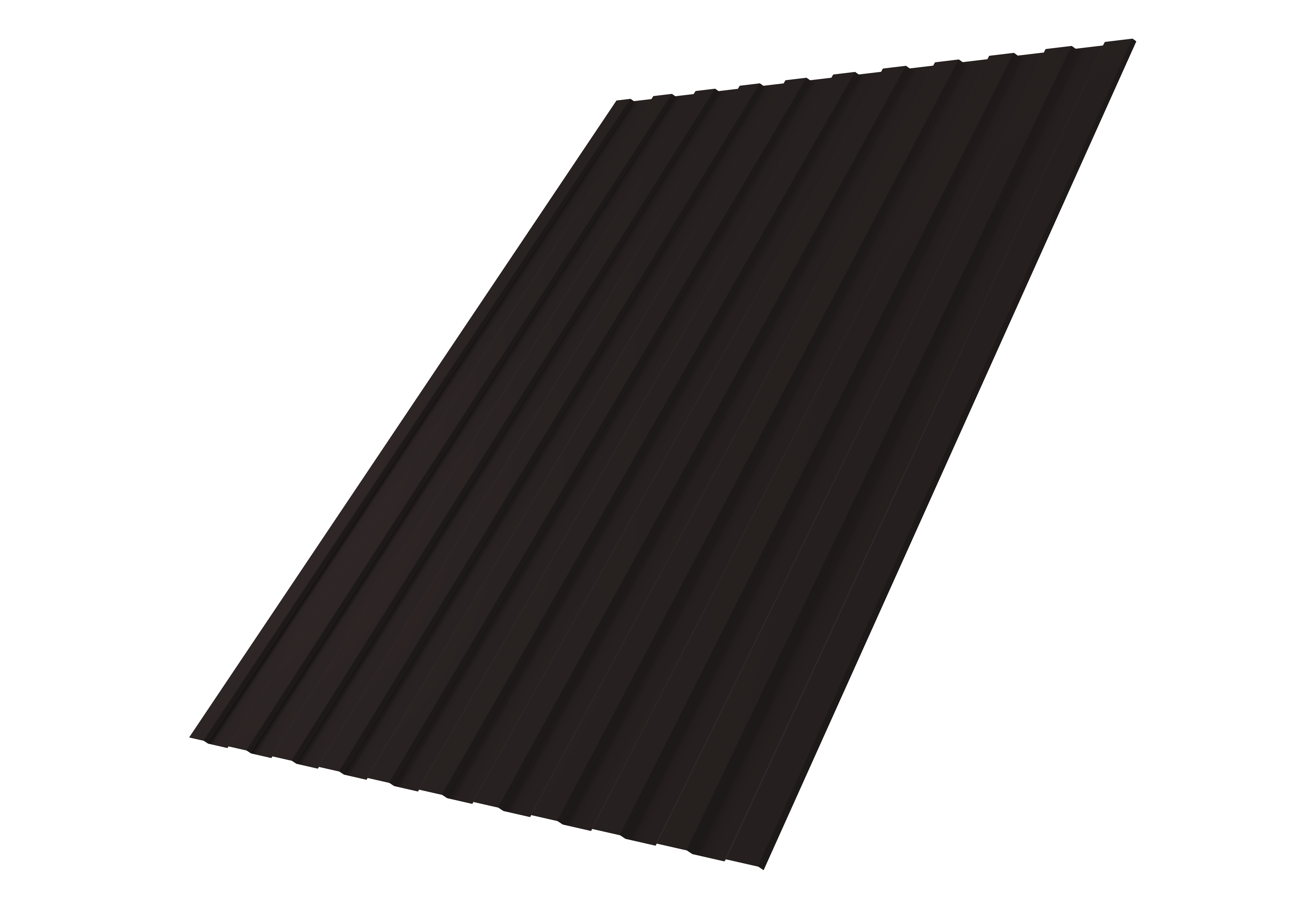 Профнастил С8A v01 0,45 Drap RAL 9005 черный