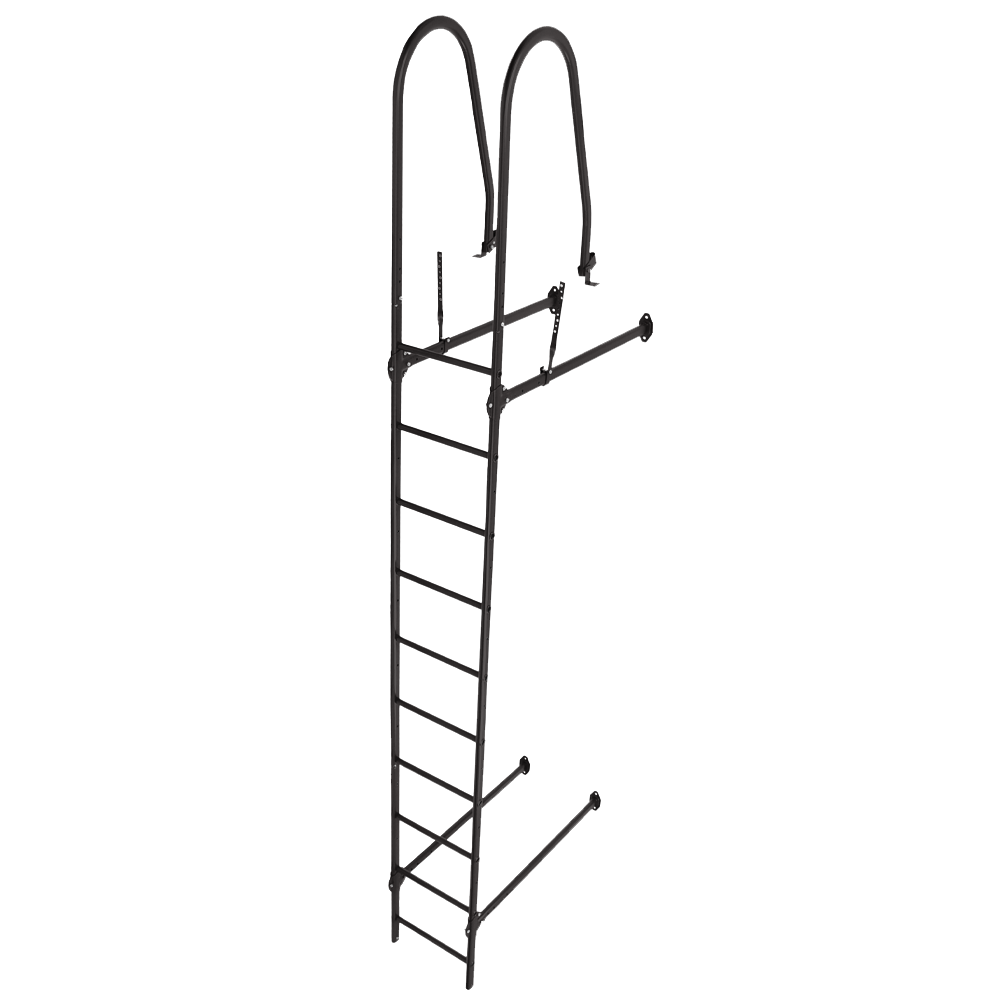 Лестница стеновая Grand Line RAL 8019 2,76м