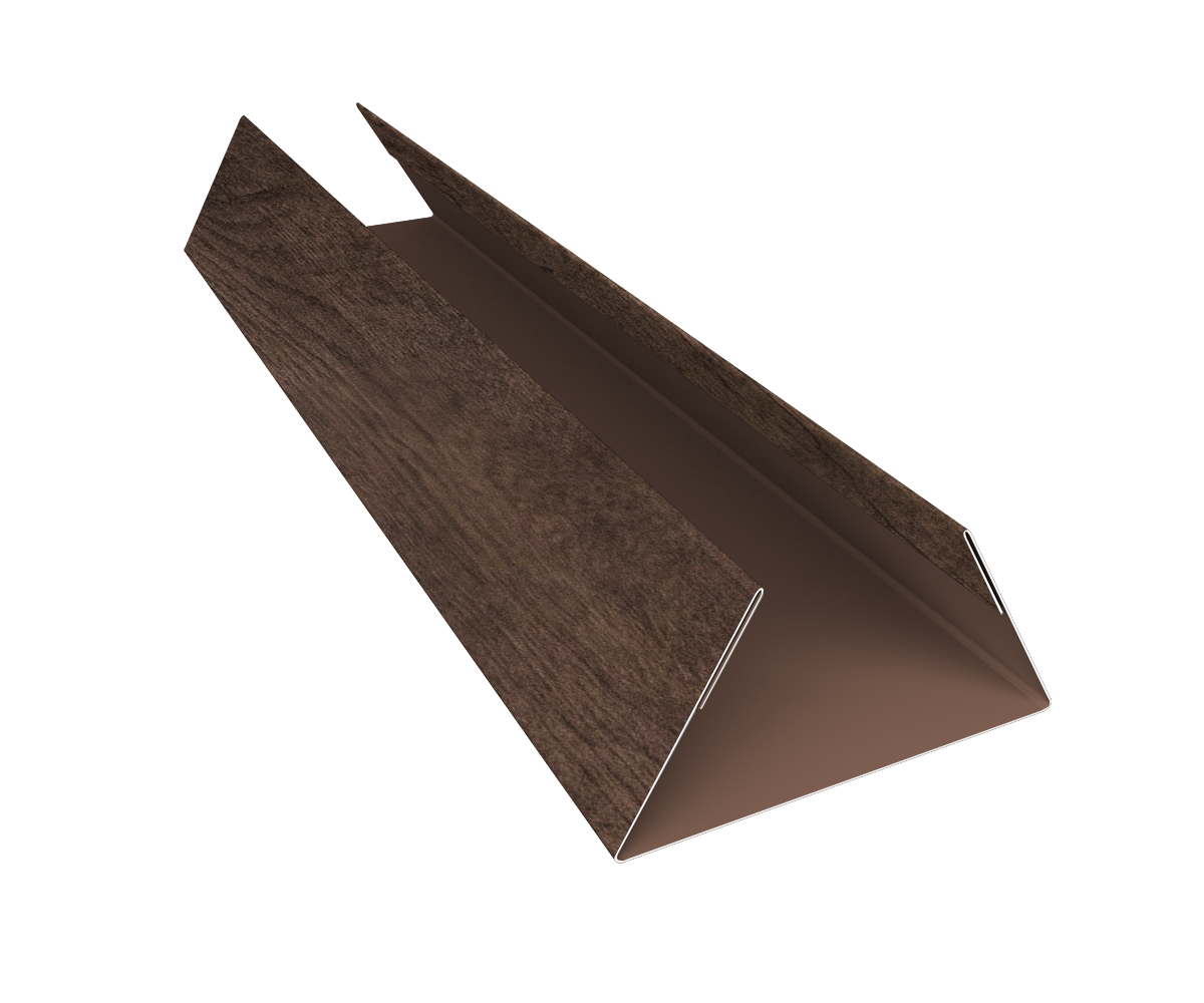 Планка стыковочная составная нижняя 0,45 Print Elite Antique Wood TwinColor (2м)