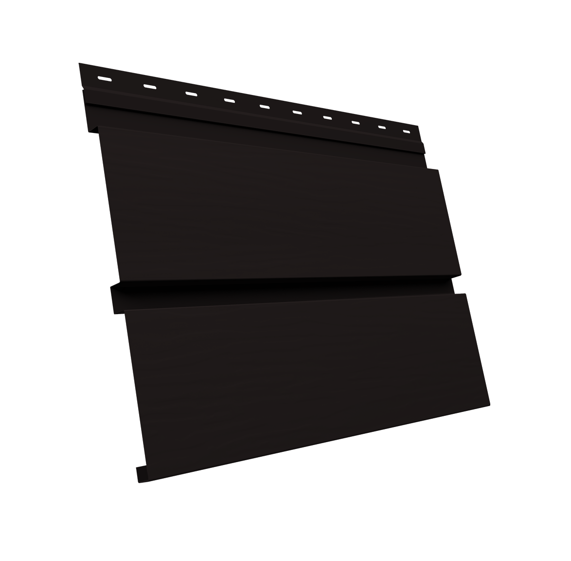 Квадро брус 3D 0,5 Velur X с пленкой RAL 9005 черный