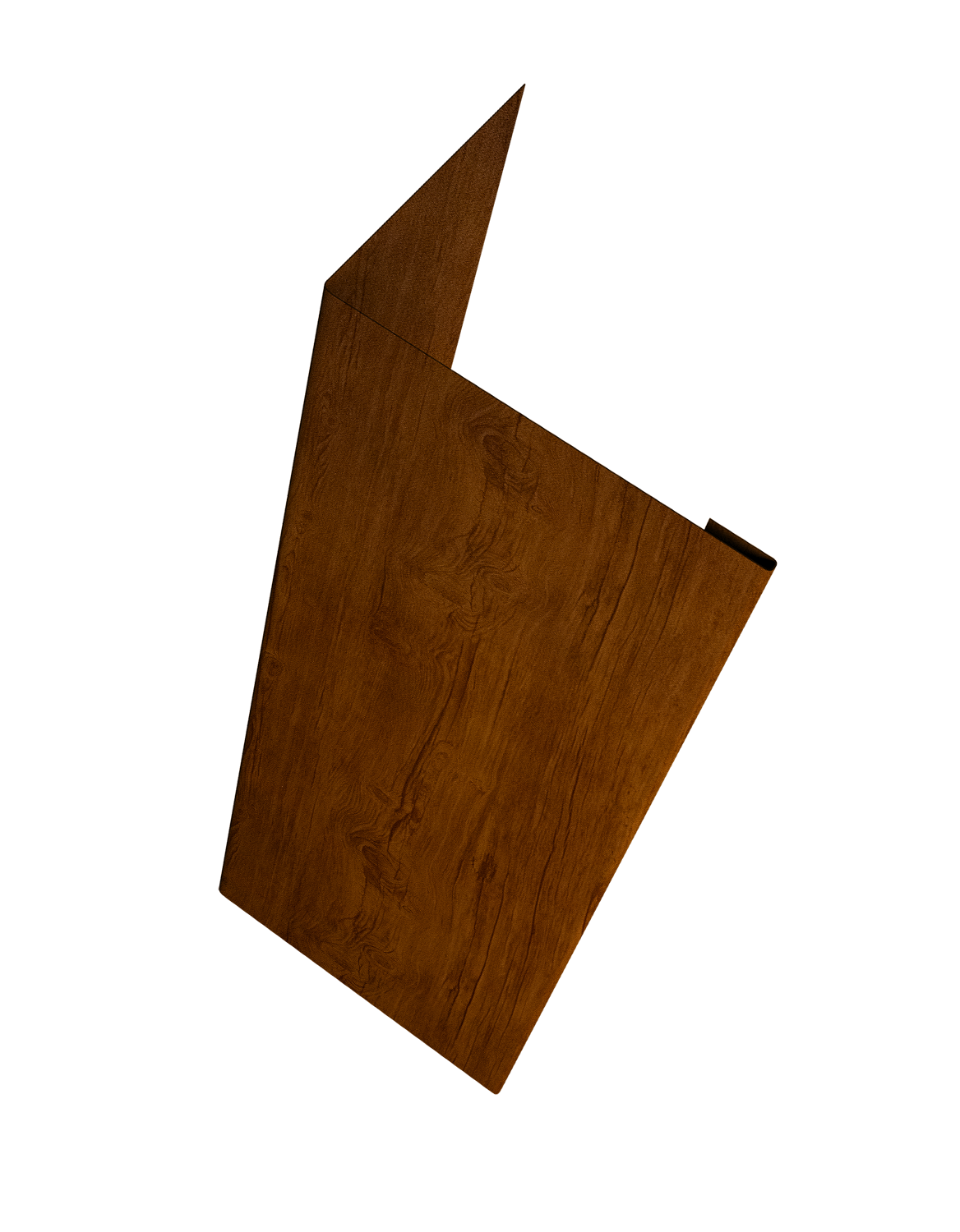 Нащельник (для калиток и ворот) 25х35 жалюзи Milan, Tokyo, Palermo 0,45 Print-double Premium Golden Wood Intense F (L1,68)