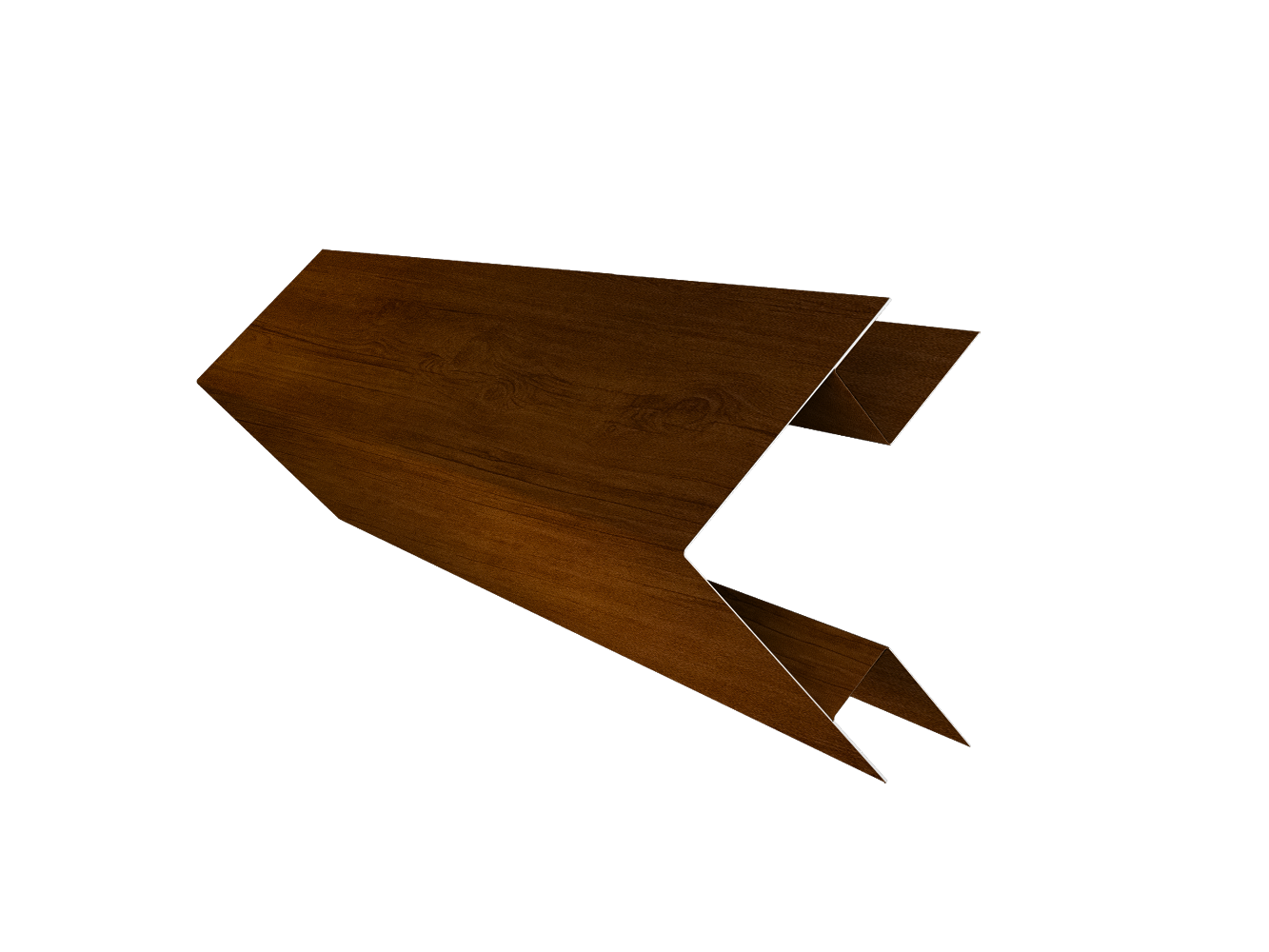 Планка угла внешнего сложного Блок-Хаус new Grand Line 0,45 Print-Double Premium Golden Wood Intense F (3м)
