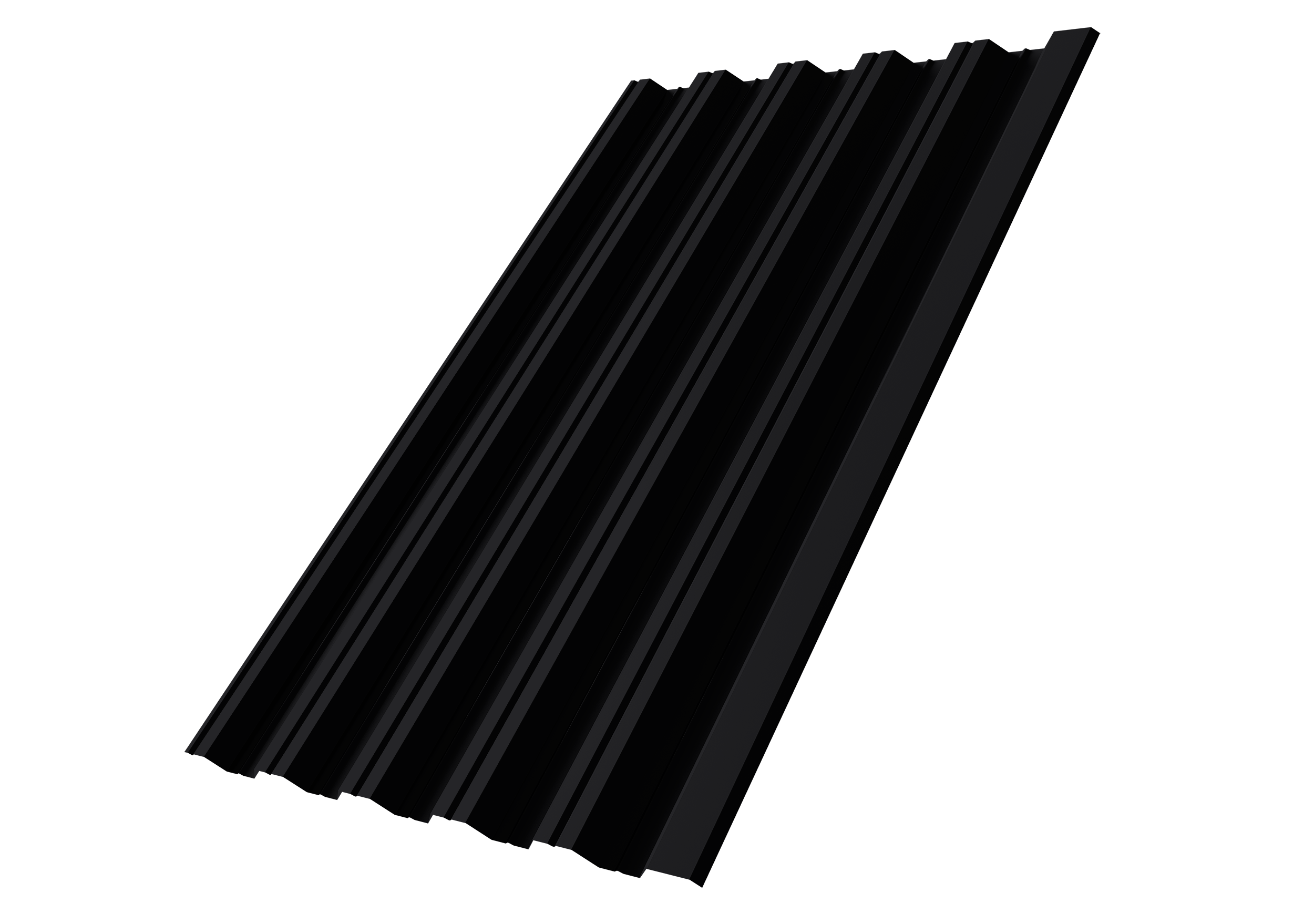 Профнастил НС35R Grand Line 0,5 PurPro RAL 9005 черный