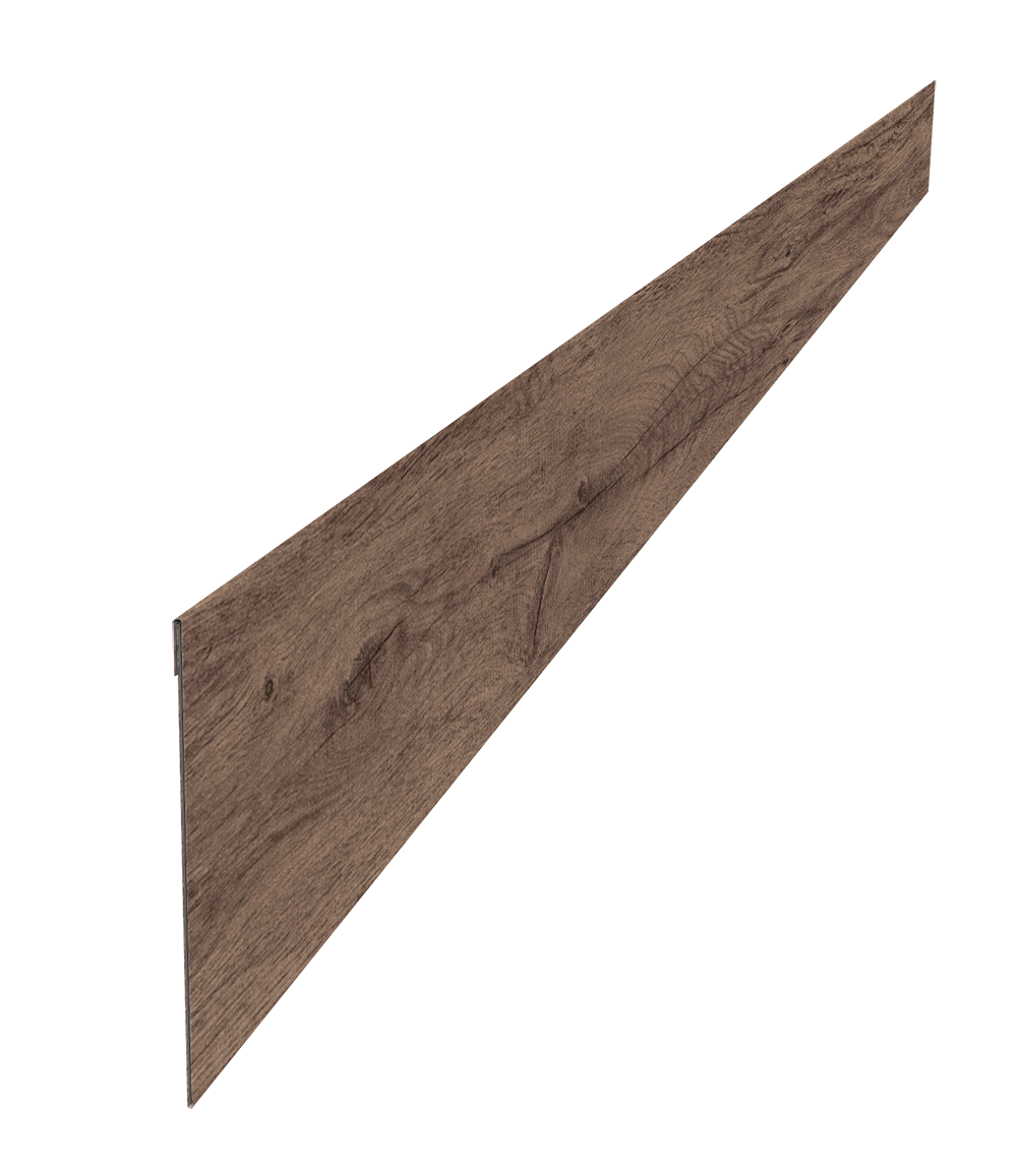 Ламель забора жалюзи Palermo стартовая/финишная для калиток и ворот 0,45 Print Premium Almond Wood Fresh