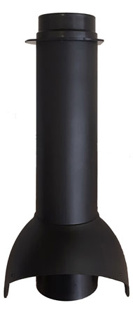 Выход канализации Krovent Pipe-VT 110 неизолированный черный