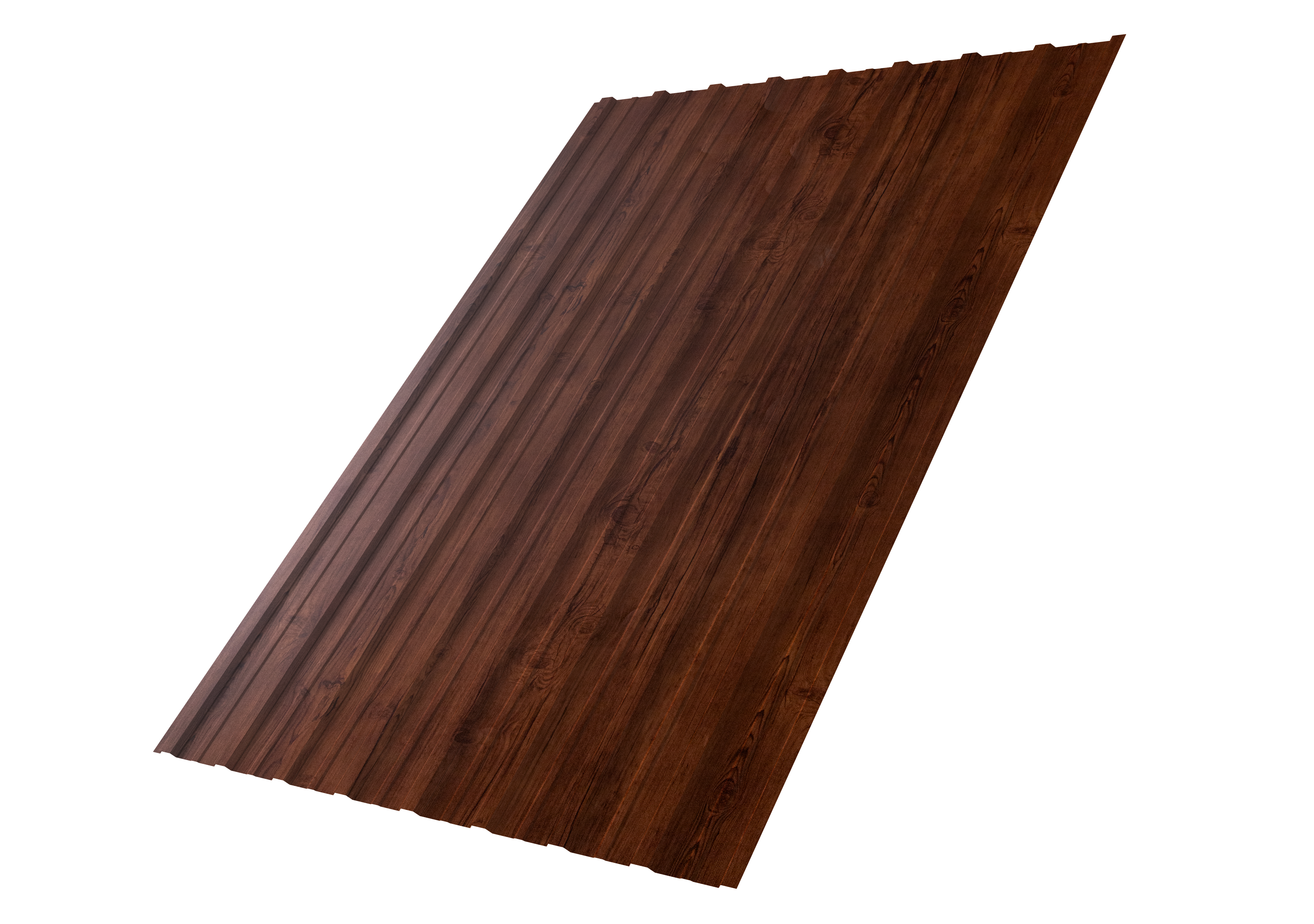 Профнастил С10A 0,45 Print Premium с пленкой Cherry Wood Fresh TwinColor