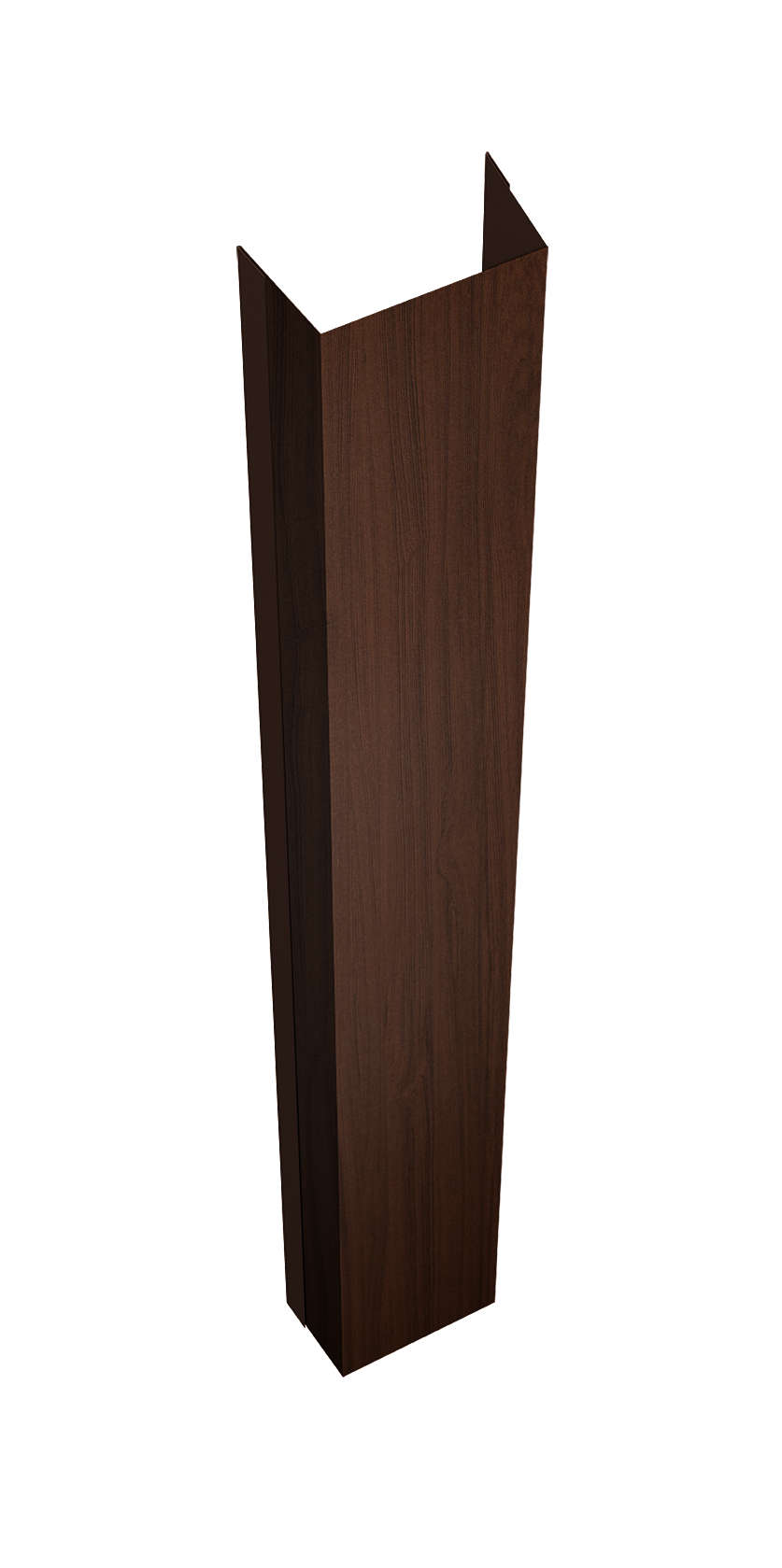 Крепежная планка нижняя Texas 0,45 Print Elite Choco Wood TwinColor (2м)