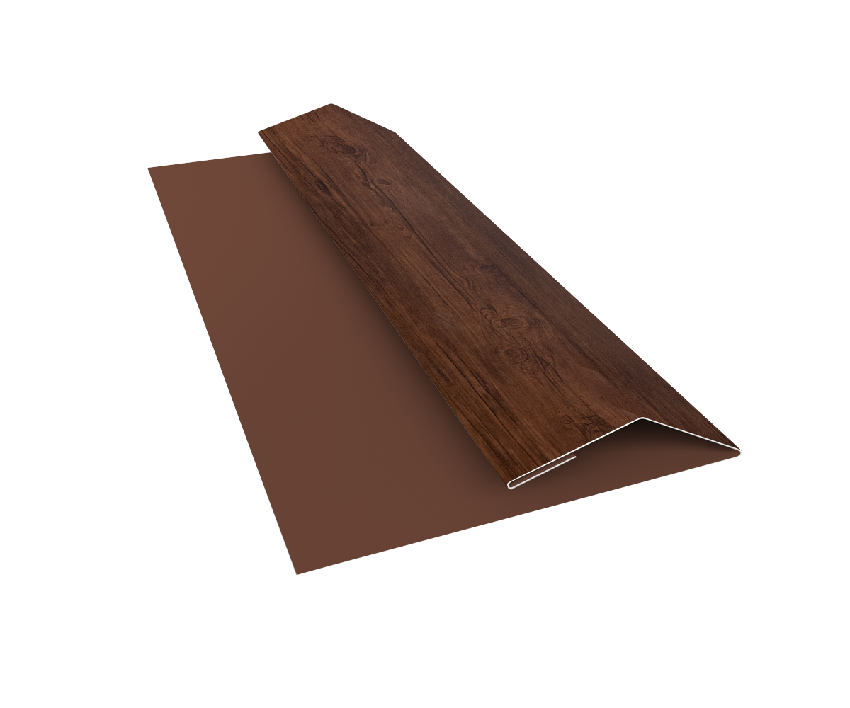 Планка финишная Блок-Хаус new Grand Line 0,45 Print Premium Cherry Wood Fresh TwinColor (3м)