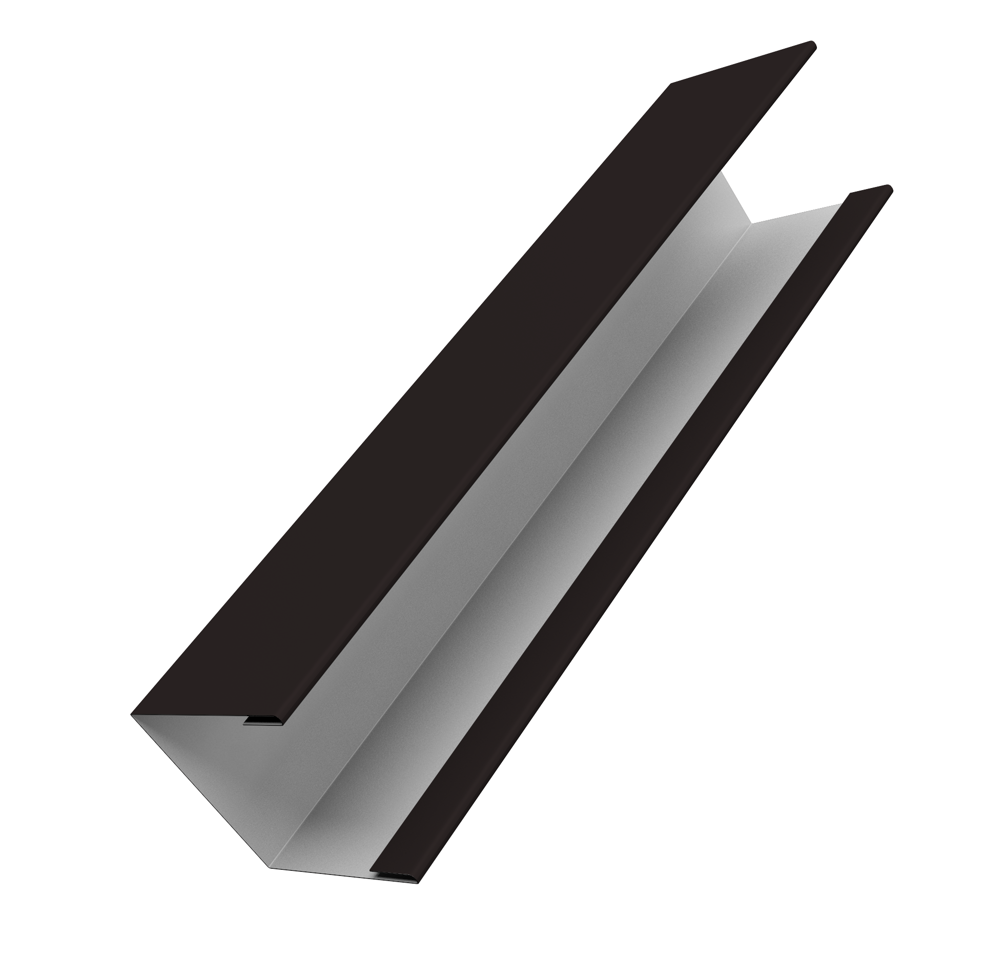 Крышка жалюзи Milan Slim 0,45 Drap TX RAL 9005 черный (2,5м)