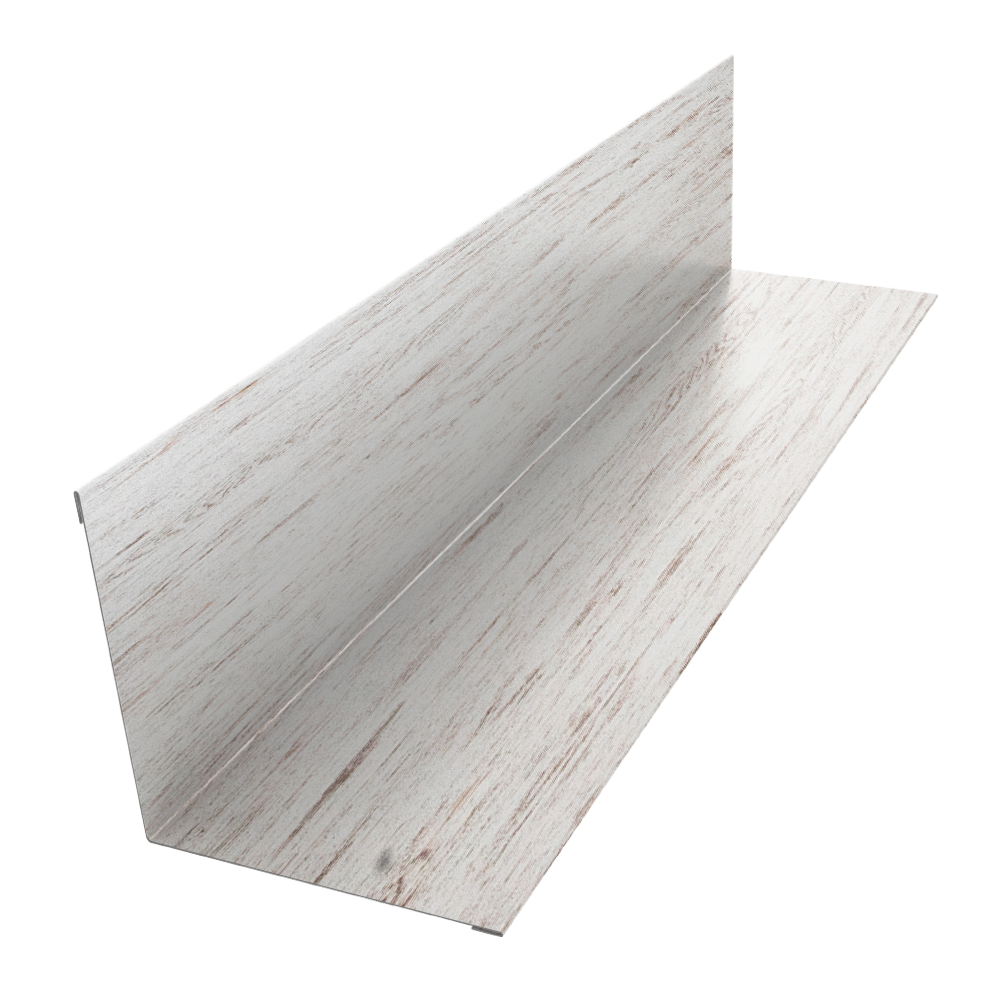 Угол внутренний 110х110 0,45 Print Elite Snow Wood TwinColor (3м)