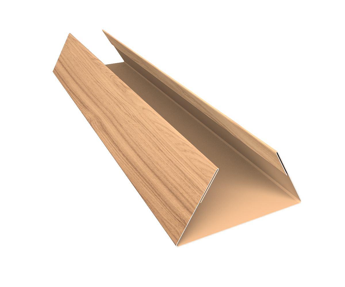 Планка стыковочная составная нижняя 0,45 Print Elite Honey Wood TwinColor (2м)