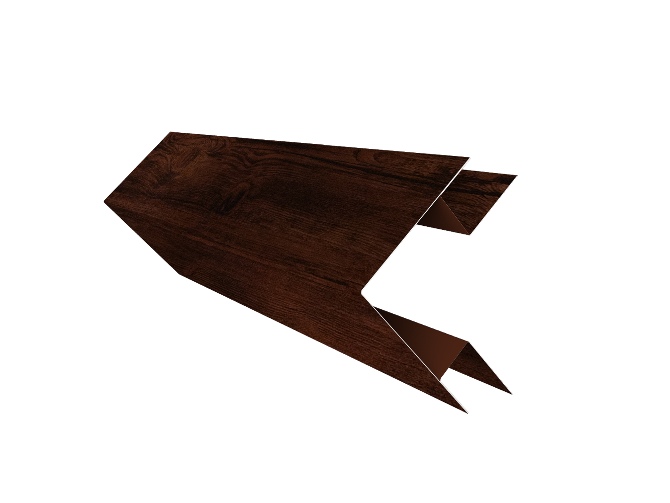 Планка угла внешнего сложного Блок-Хаус new Grand Line 0,45 Print Elite Cherry Wood TwinColor (2м)