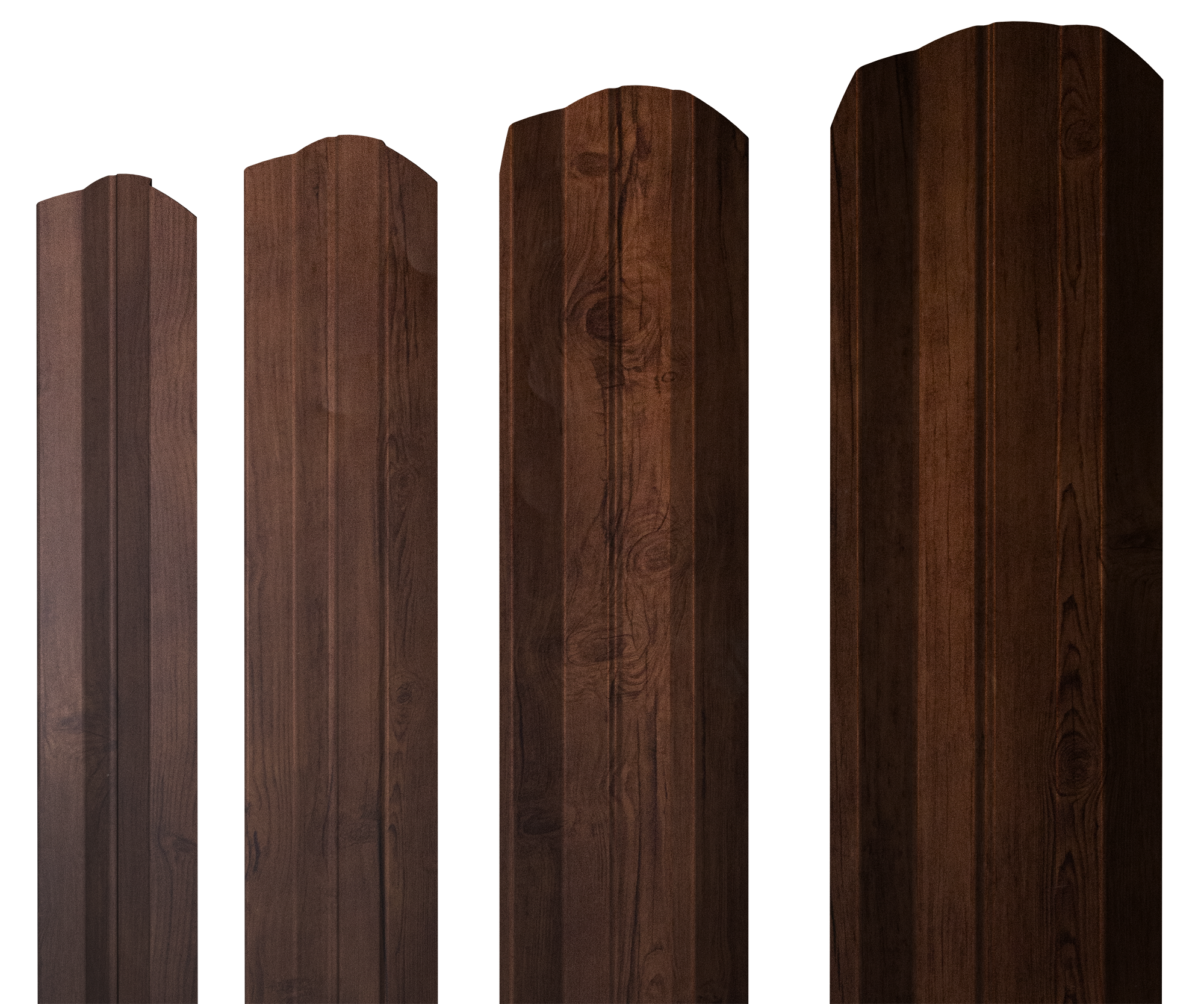 Штакетник М-образный А фигурный 0,4 Print Premium Cherry Wood Fresh TwinColor