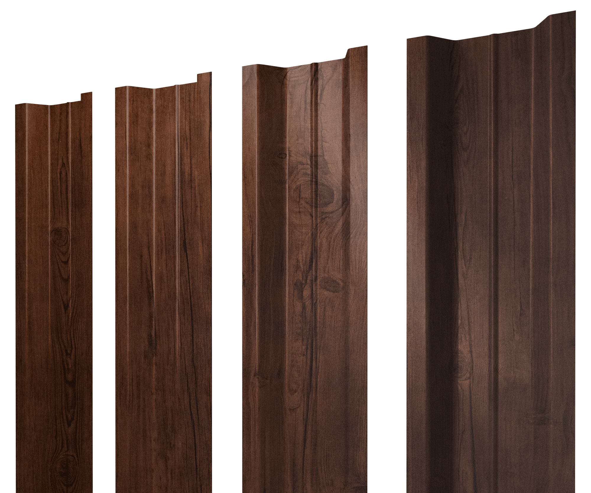 Штакетник П-образный В с прямым резом 0,4 Print Premium Cherry Wood Fresh TwinColor