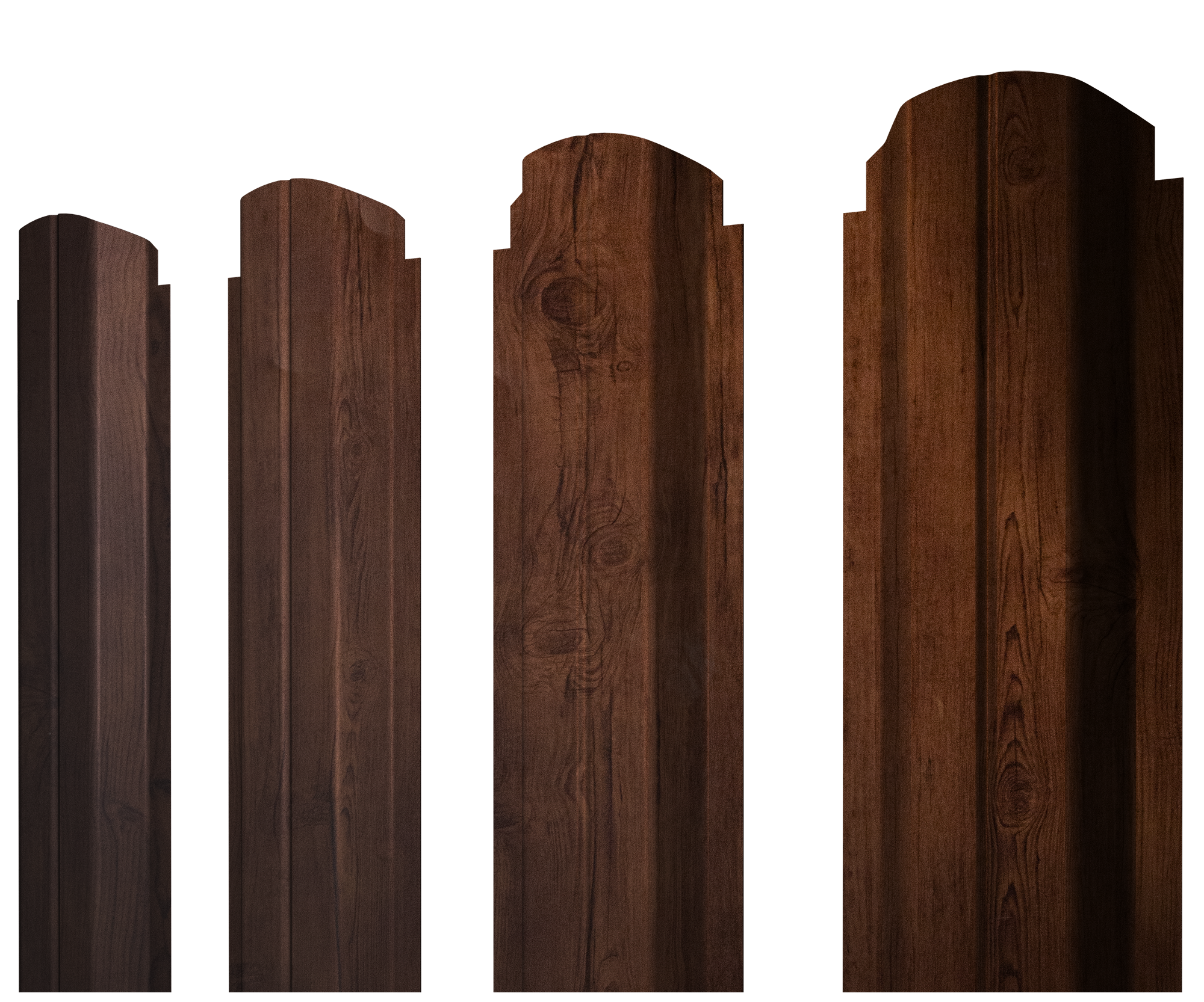 Штакетник П-образный А фигурный 0,4 Print Premium Cherry Wood Fresh TwinColor