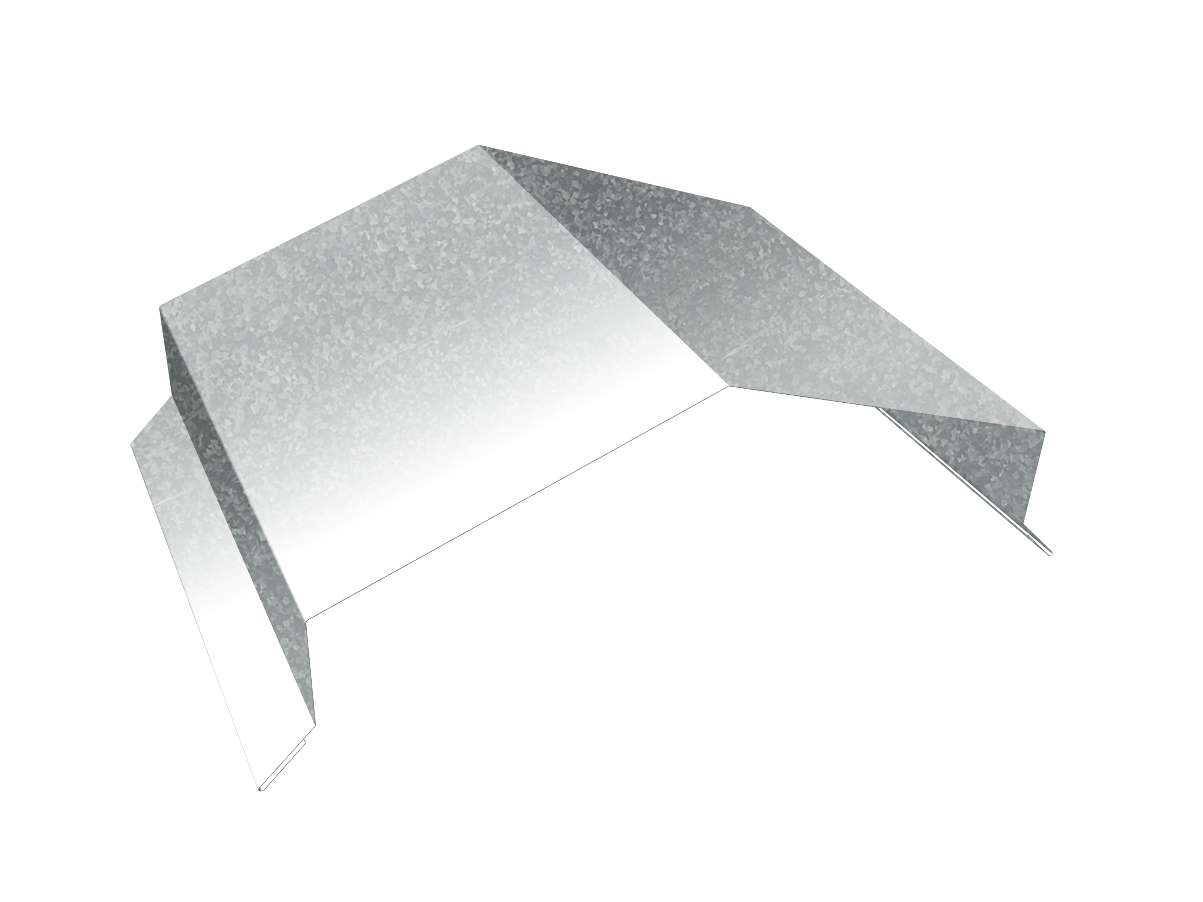 Парапетная крышка угольная 200мм 0,45 Zn (2,5м)