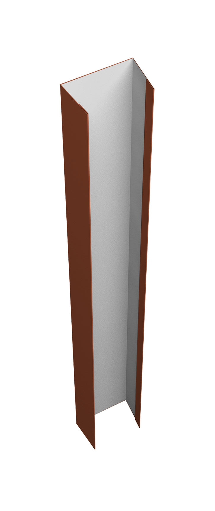 Крепежная планка верхняя Texas 0,5 PurLite Matt RAL 8004 терракота (2,5м)