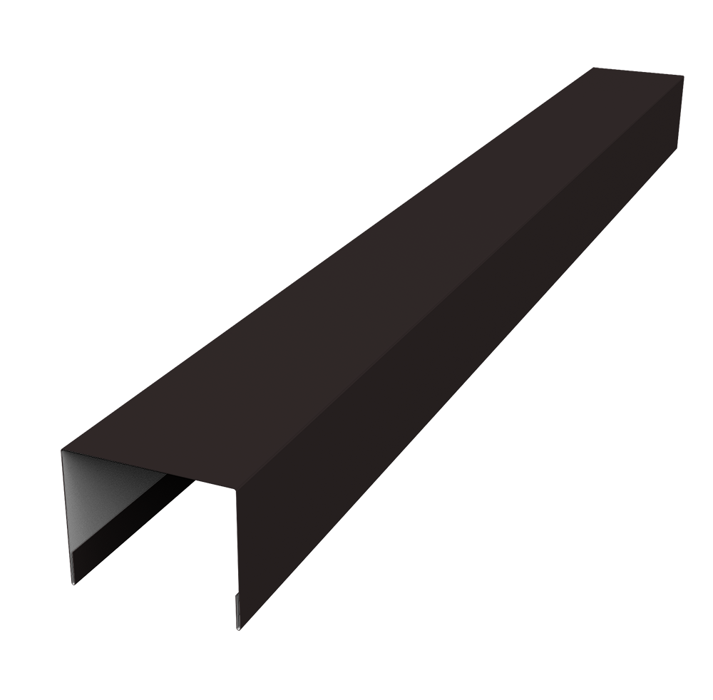 Крышка жалюзи Palermo 0,45 Drap TX RAL 9005 черный (2м)