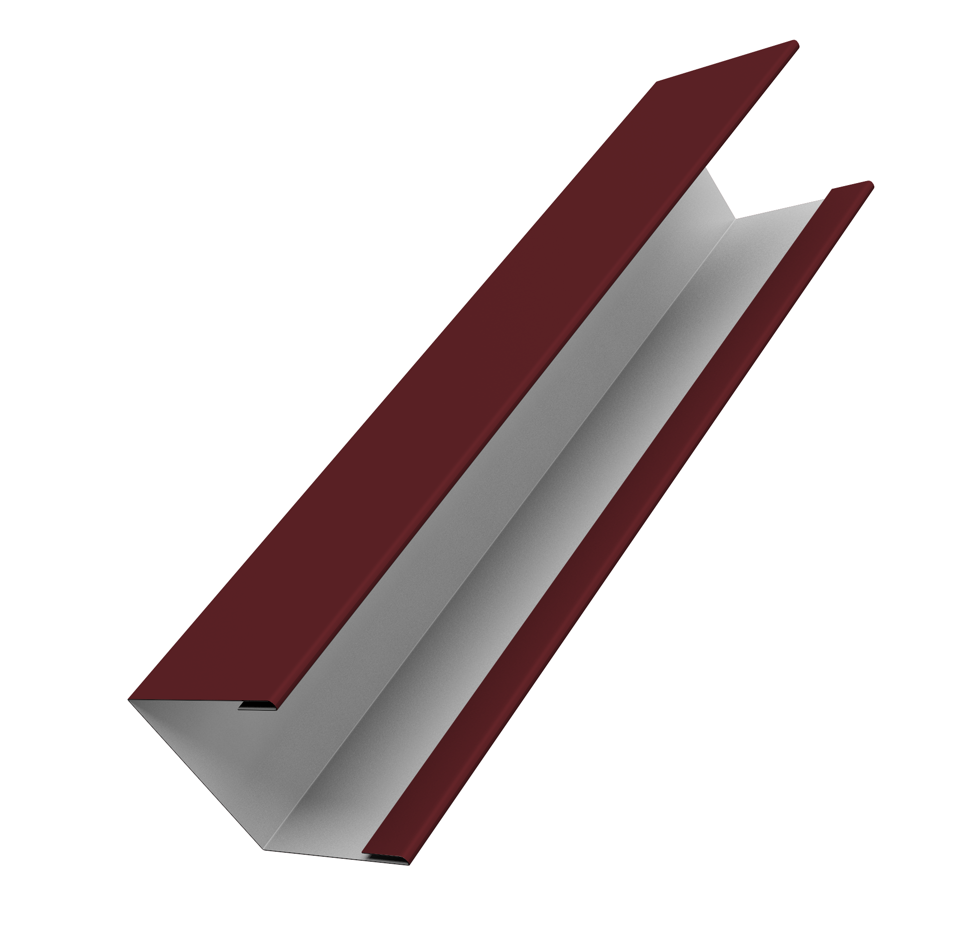 Крышка жалюзи Milan Slim 0,45 Drap RAL 3005 красное вино (3м)
