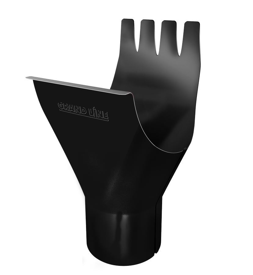 Воронка GL PU 125/90 мм RAL 9005 черный
