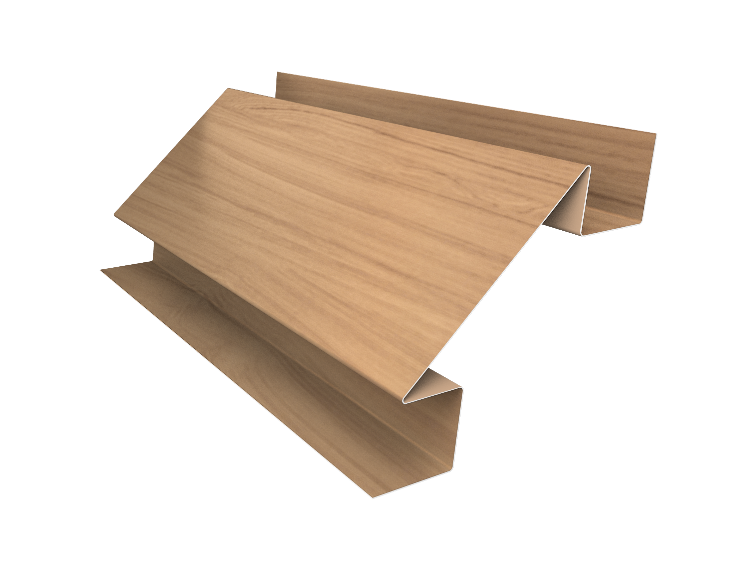 Угол внутренний сложный 75мм 0,45 Print Elite Honey Wood TwinColor (3м)