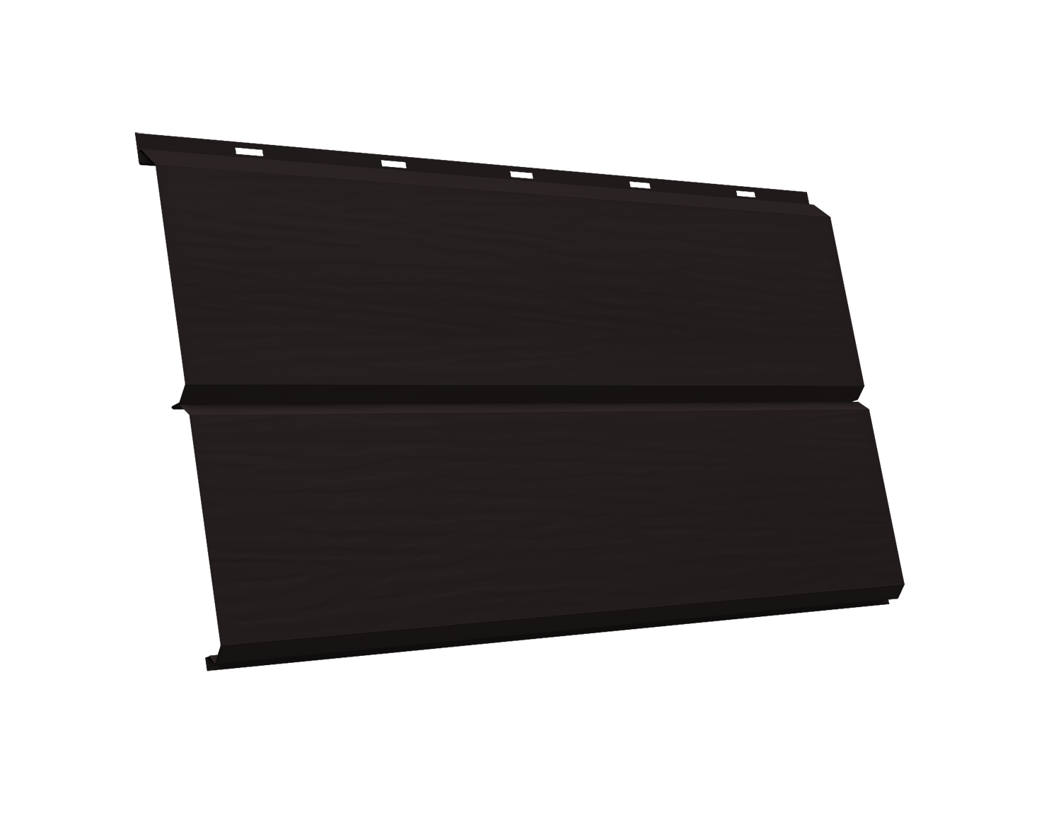 ЭкоБрус new 3D 0,5 Velur X с пленкой RAL 9005 черный