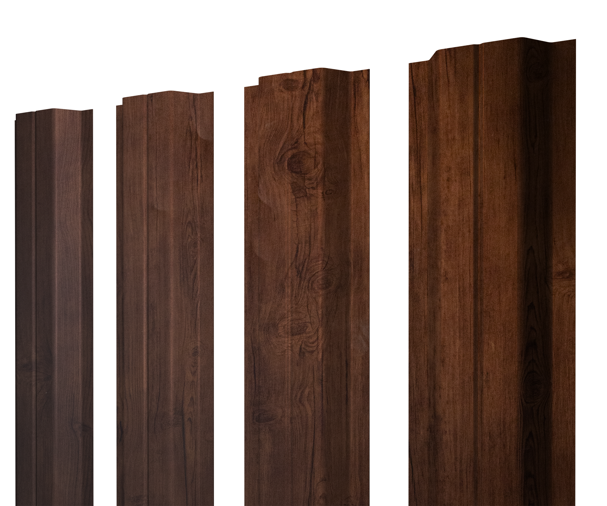 Штакетник П-образный A с прямым резом 0,45 Print Premium Cherry Wood Fresh TwinColor