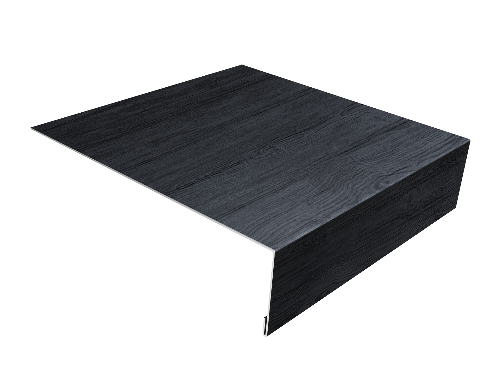 Планка лобовая/околооконная простая 190х50 0,45 Print Premium Grey Wood TwinColor (3м)