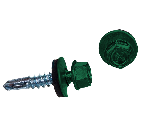 Саморез по металлу Daxmer 5,5х25 RAL 6029 (250) сверло №3