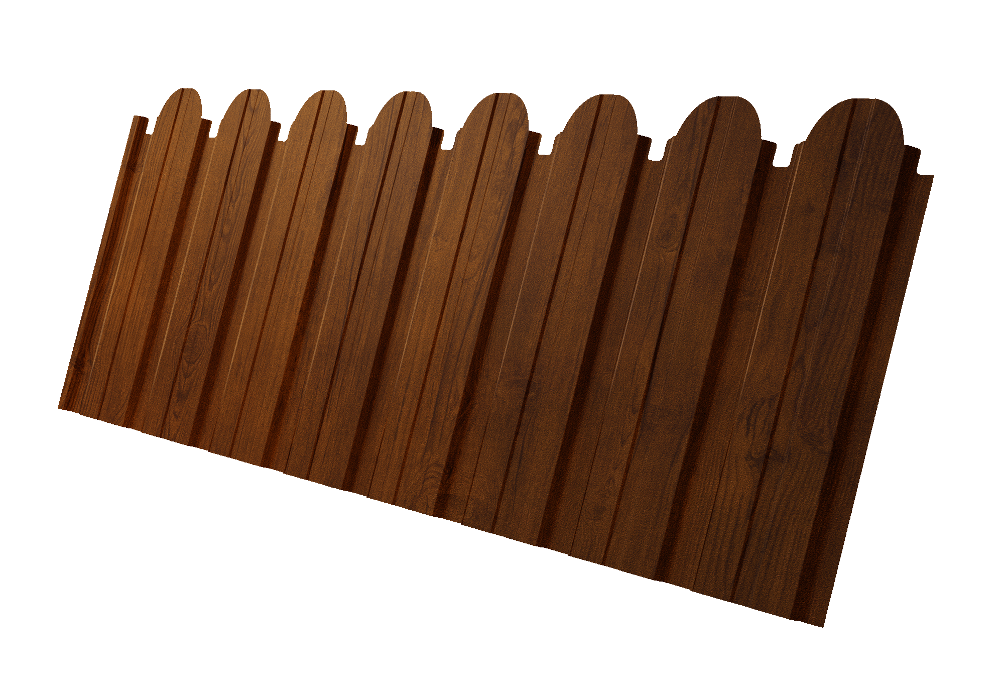 Профнастил C10B фигурный 0,45 Print-Double Premium Golden Wood Intense F