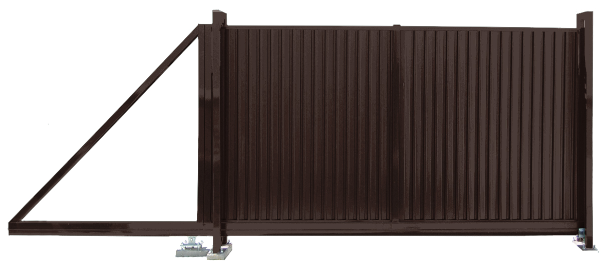 Ворота откатные Estet 1,65х3,5 RAL 8017