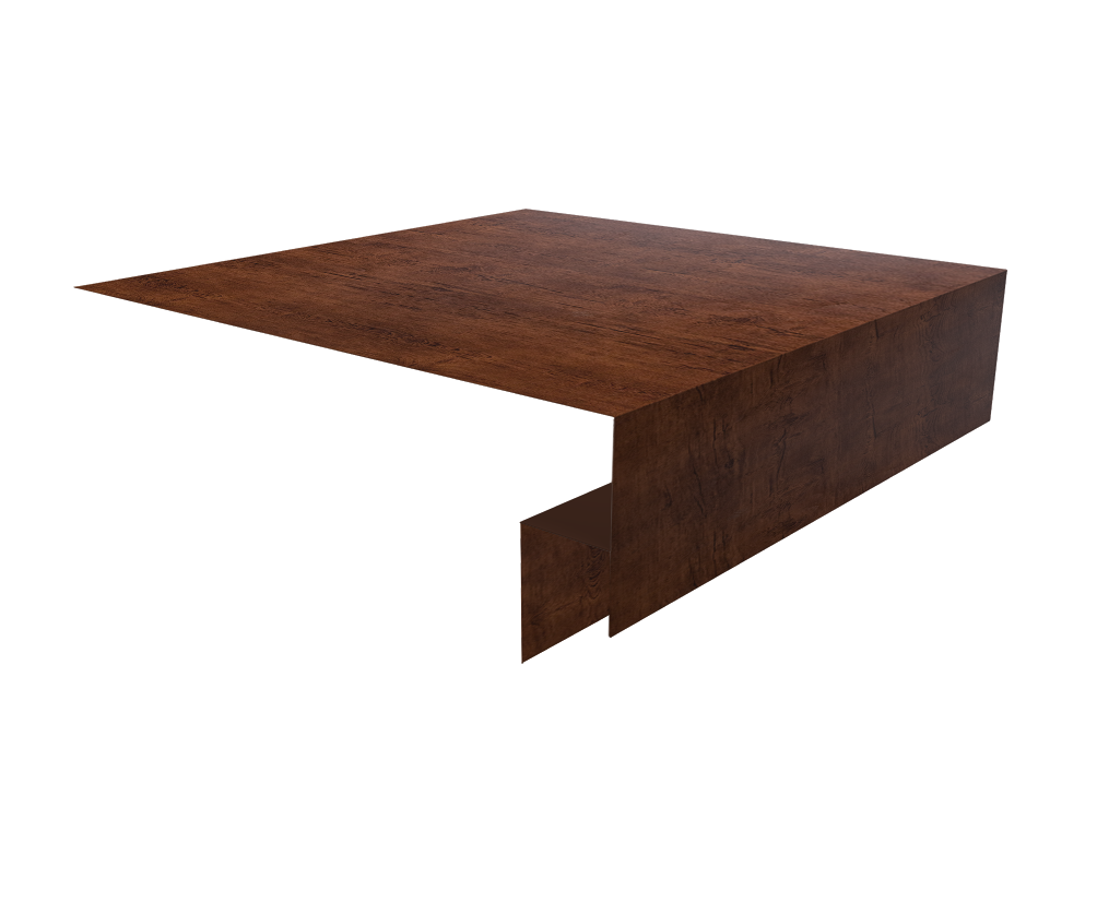Планка околооконная сложная Экобрус Grand Line 200х50х25 0,45 Print Premium Cherry Wood Fresh TwinColor (2м)