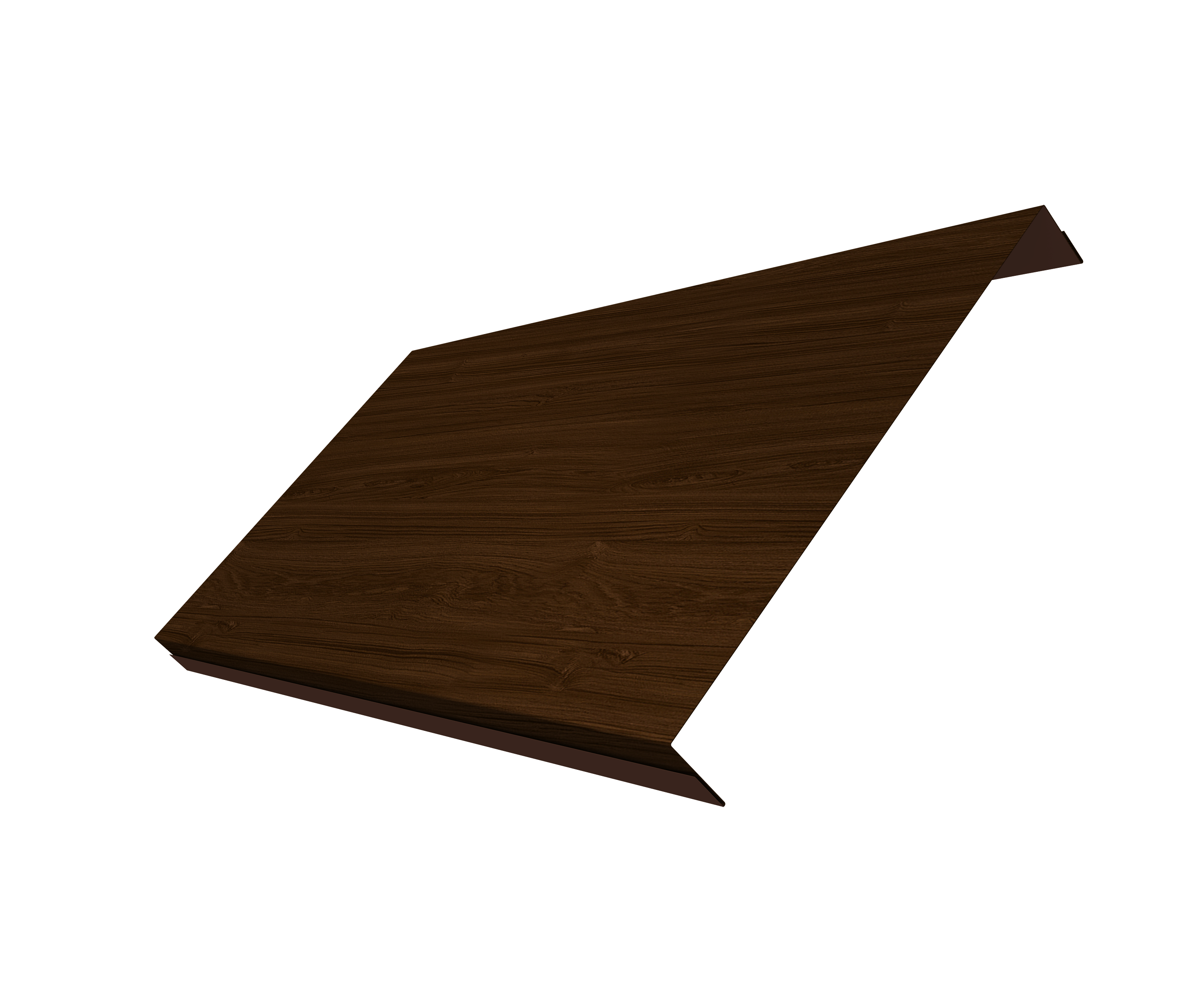Ламель обратная 200 забора жалюзи Texas 0,45 Print Elite Choco Wood TwinColor