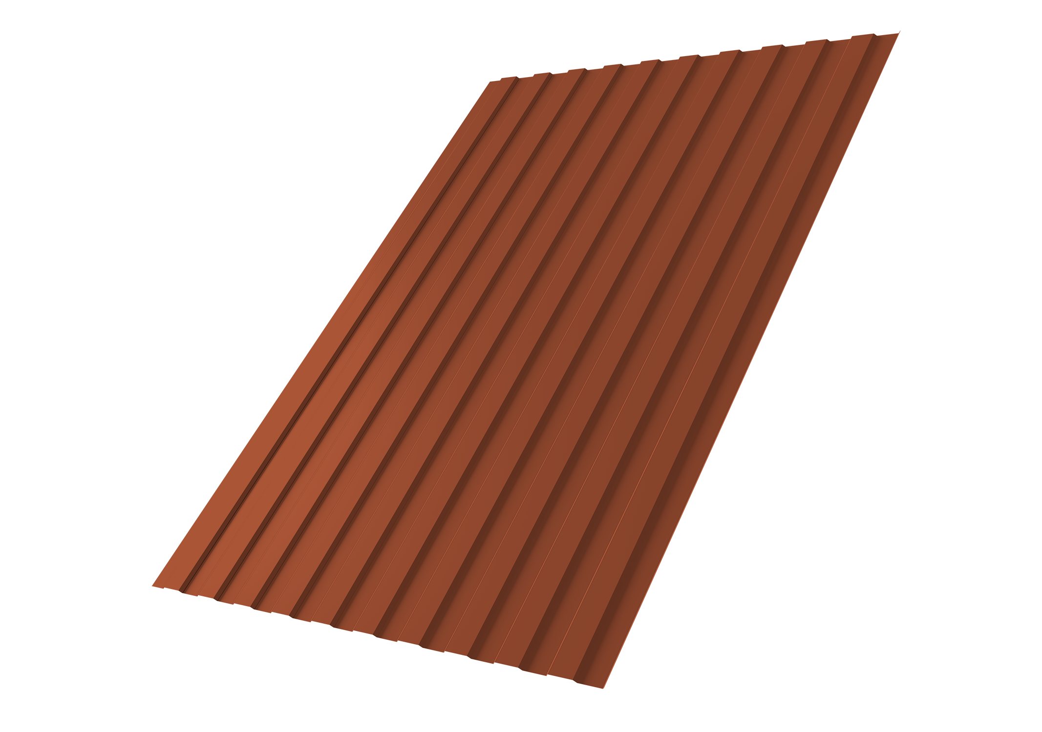 Профнастил С8B v03 0,5 Satin RAL 8004 терракота
