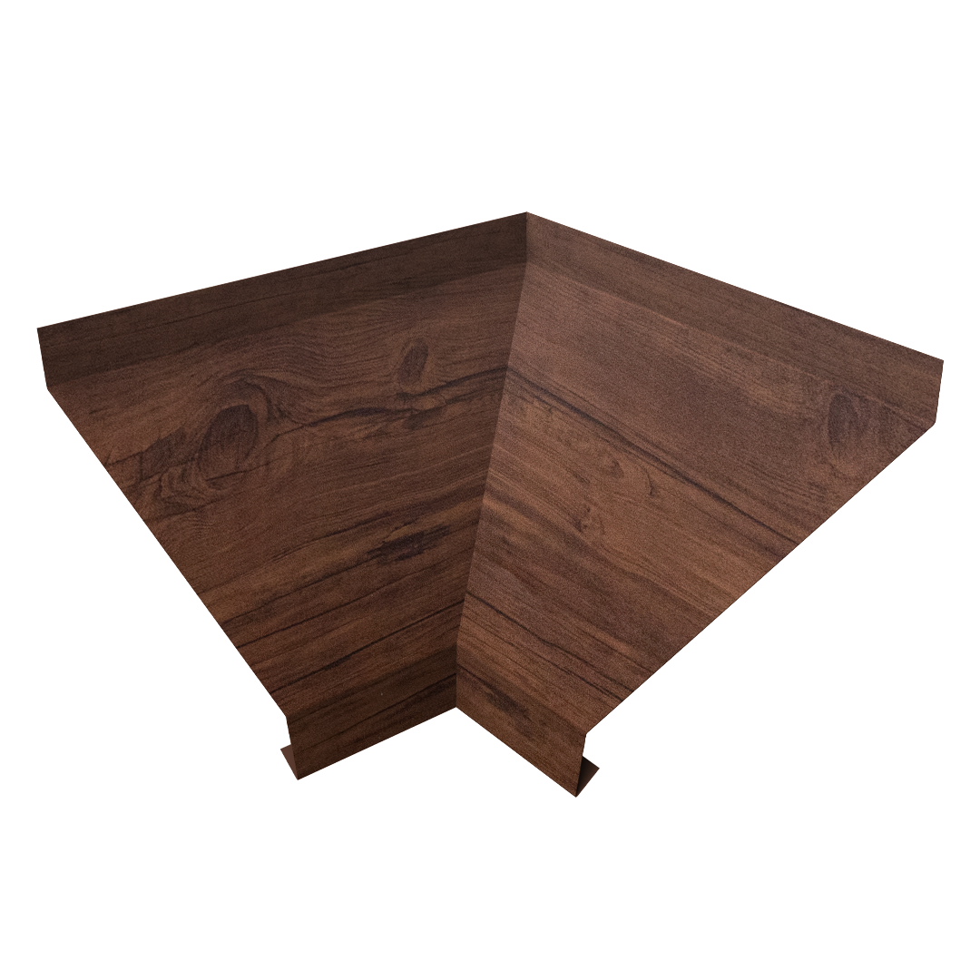 Угол отлива внутренний 100 0,45 Print Premium с пленкой Cherry Wood Fresh TwinColor