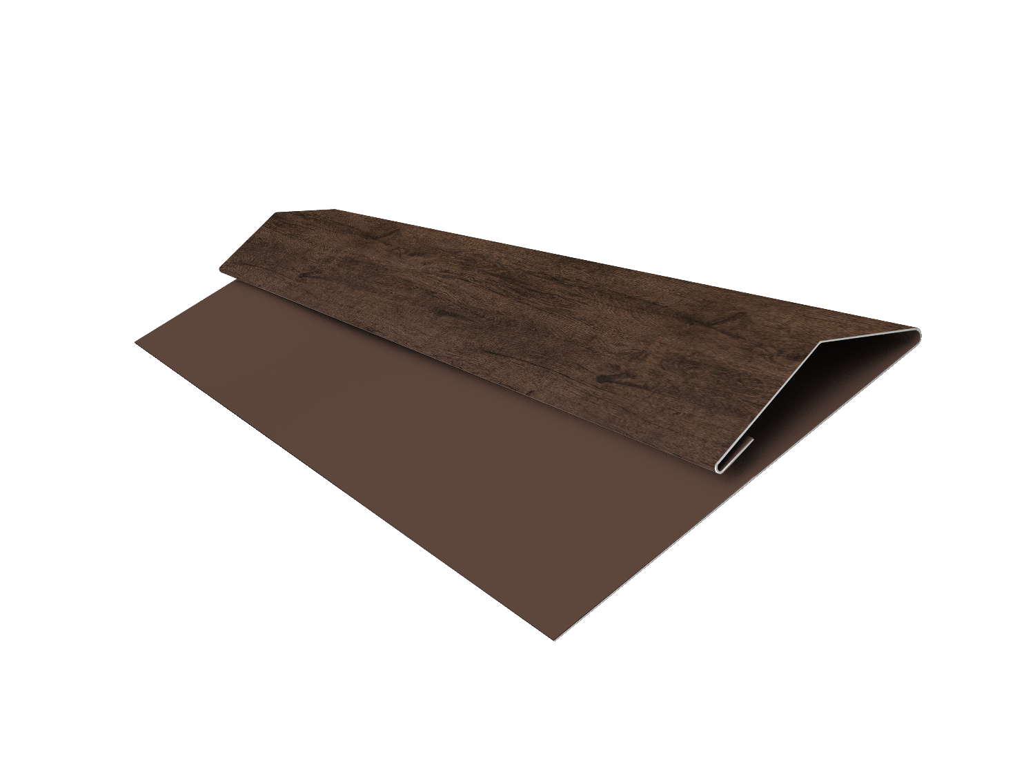 Планка стартово-финишная Экобрус Grand Line 0,45 Print Elite Antique Wood TwinColor (3м)