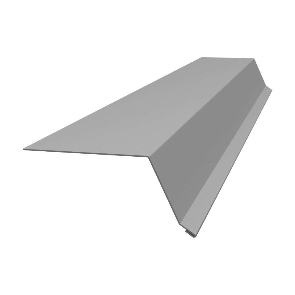 Планка капельник 100х55 0,7 PE с пленкой RAL 9003 сигнальный белый (2м)