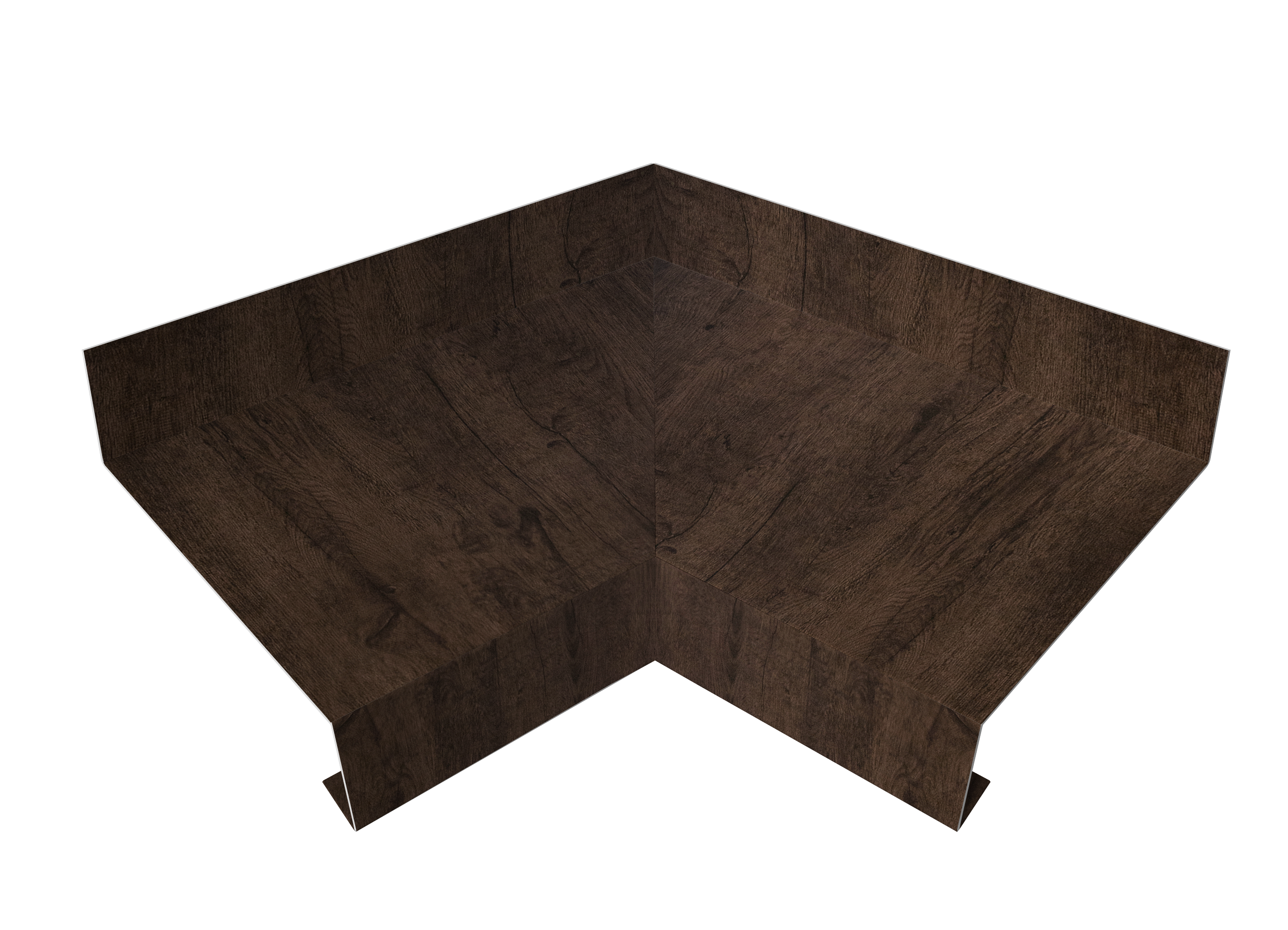 Угол отлива внутренний 70 0,45 Print-Double Elite с пленкой Antique Wood