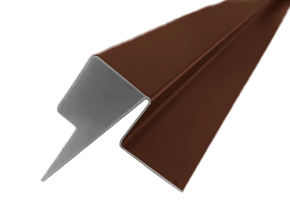 Профиль угловой внешний ассимметричный SidWood клик Zn RAL 8017 (3м)