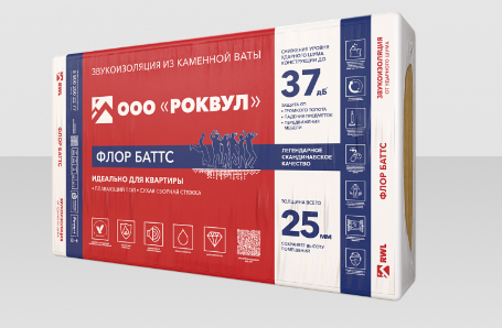 Утеплитель RockWool Флор Баттс 1000х600х100 (0,18м3)