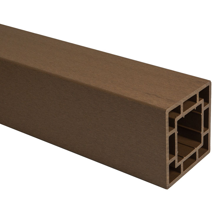 Столб заборный ДПК CM Railing 120х120х3000 мм, teak (тик)