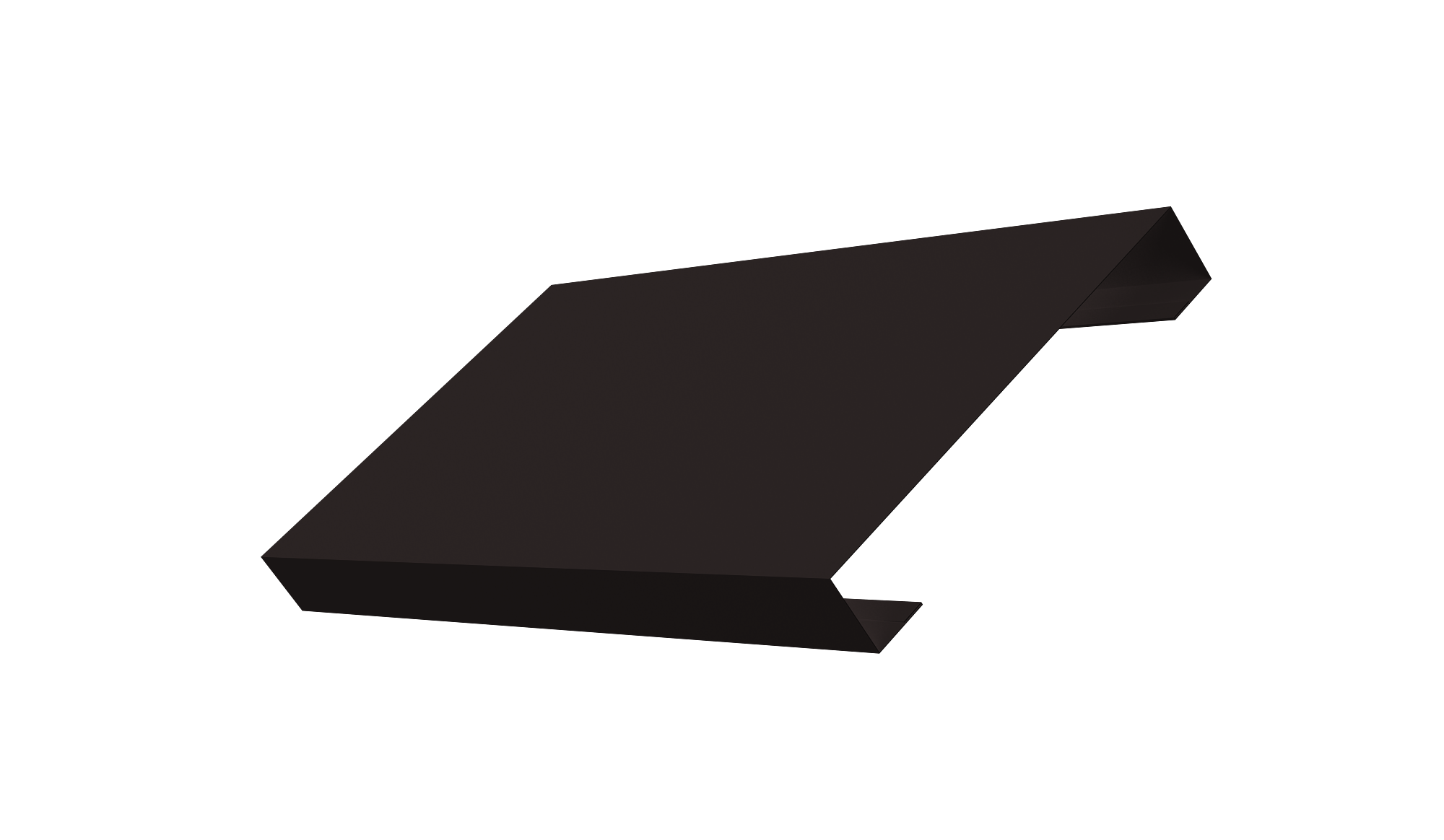 Ламель лицевая 125 забора жалюзи Texas 0,45 PE-Double RAL 9005 черный