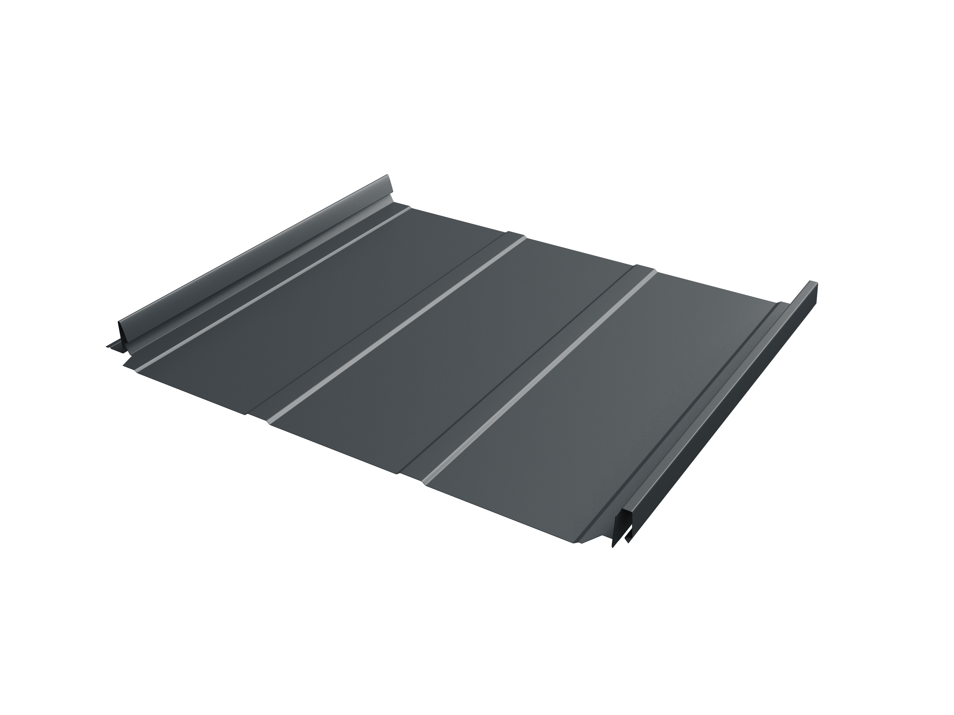 Кликфальц Pro Line Grand Line 0,45 Drap ST с пленкой на замках RAL 7016 антрацитово-серый