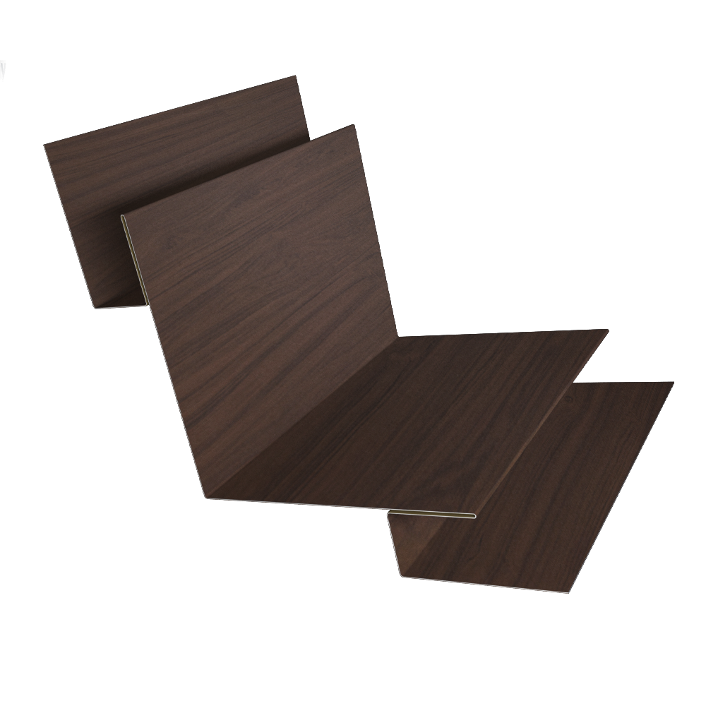 Угол внутренний сложный 90 град. 0,45 Print Elite Choco Wood TwinColor (3м)