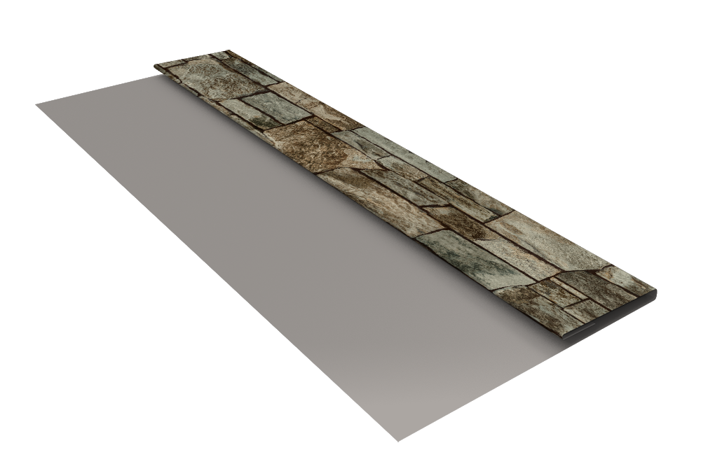 Планка стартовая Блок-Хаус new Grand Line 0,45 Print Elite Fine Stone TwinColor (3м)