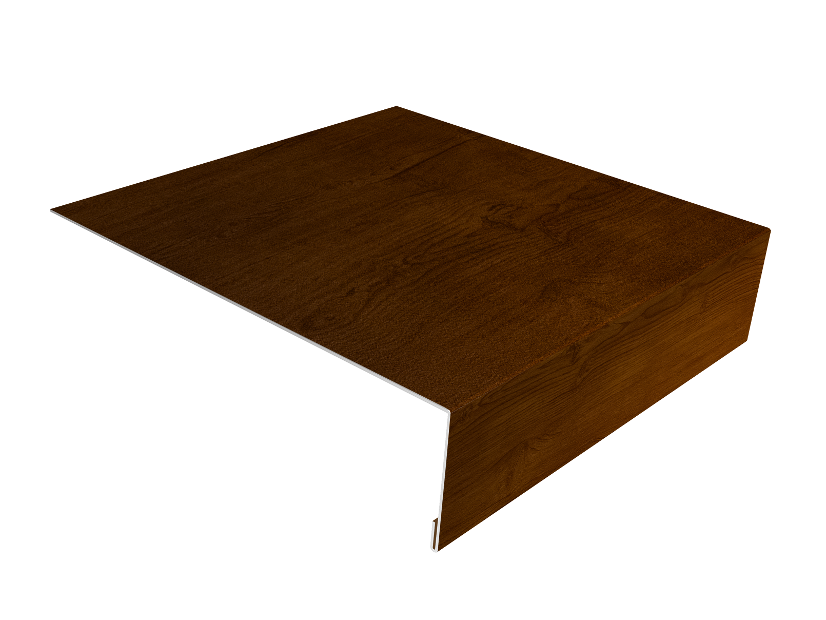 Планка лобовая/околооконная простая 190х50 0,45 Print Premium Golden Wood Intense FTC (3м)