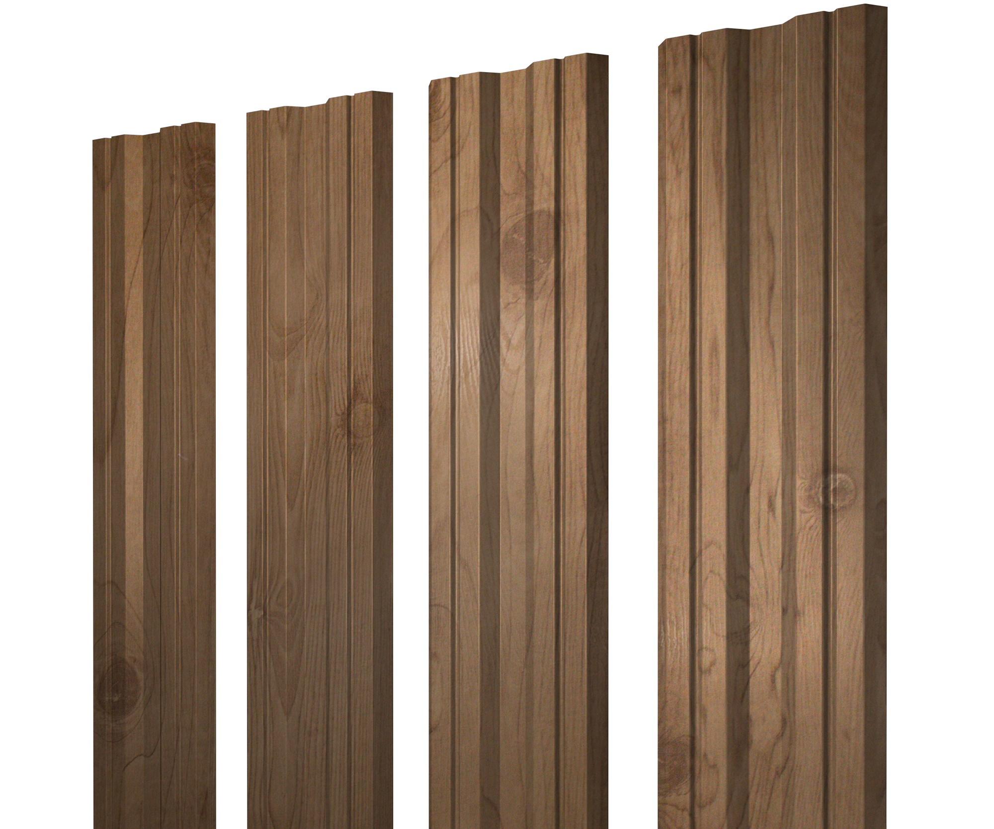 Штакетник Twin с прямым резом 0,45 Print Premium Pine Wood Fresh